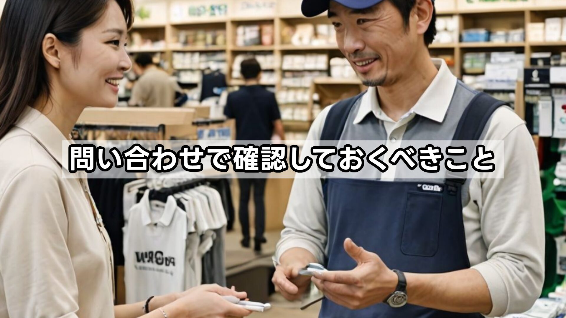 問い合わせで確認しておくべきこと