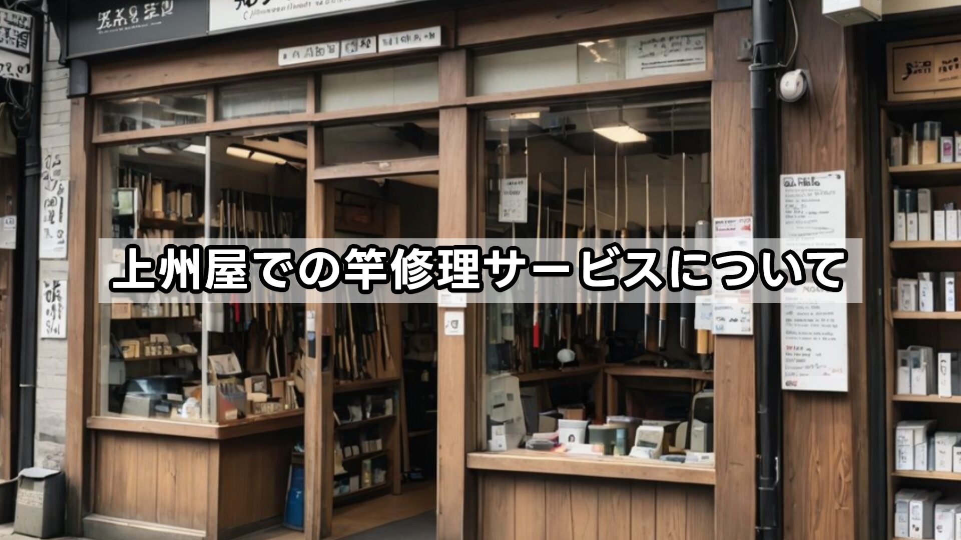 上州屋での竿修理サービスについて