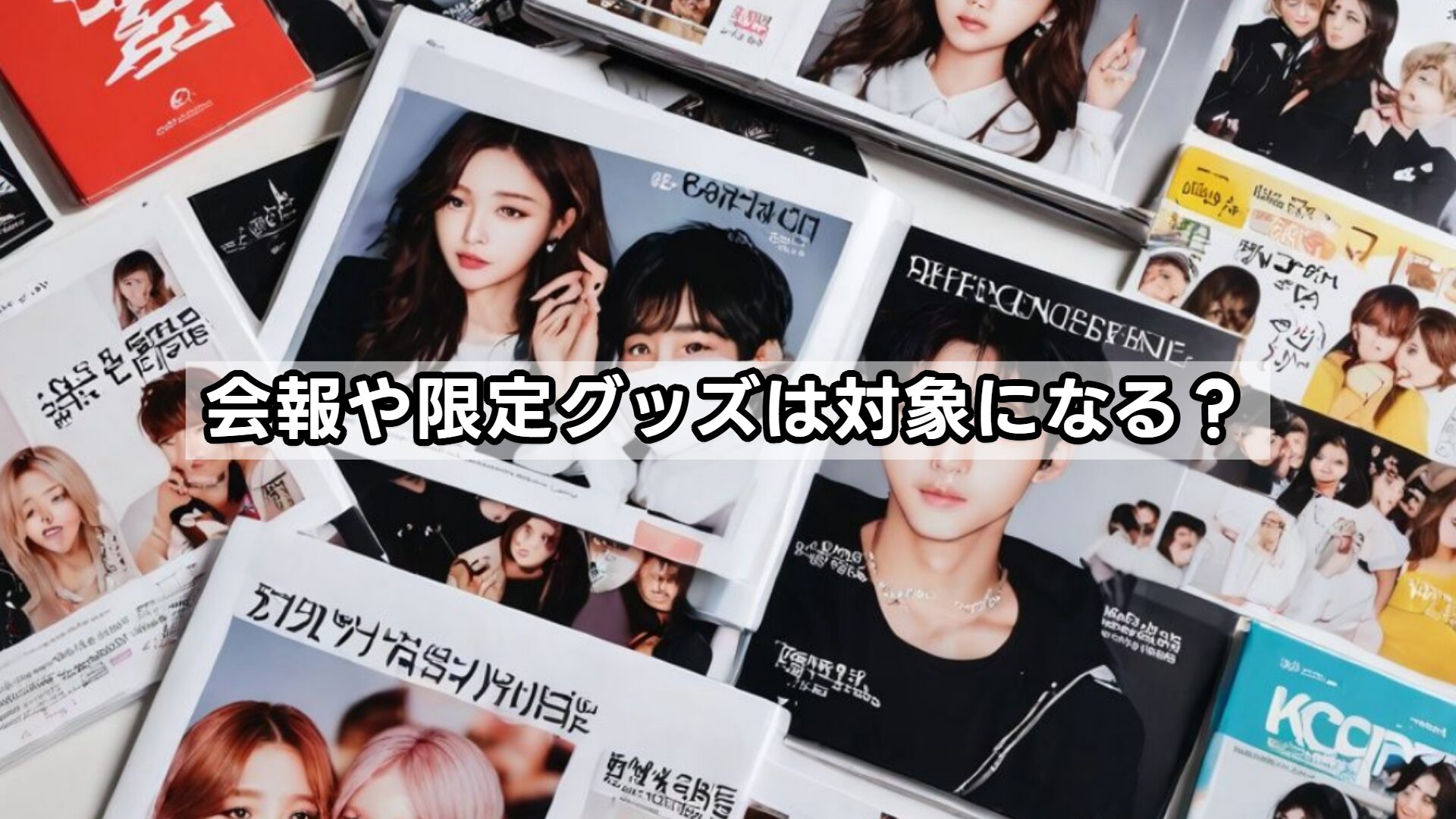 会報や限定グッズは対象になる?