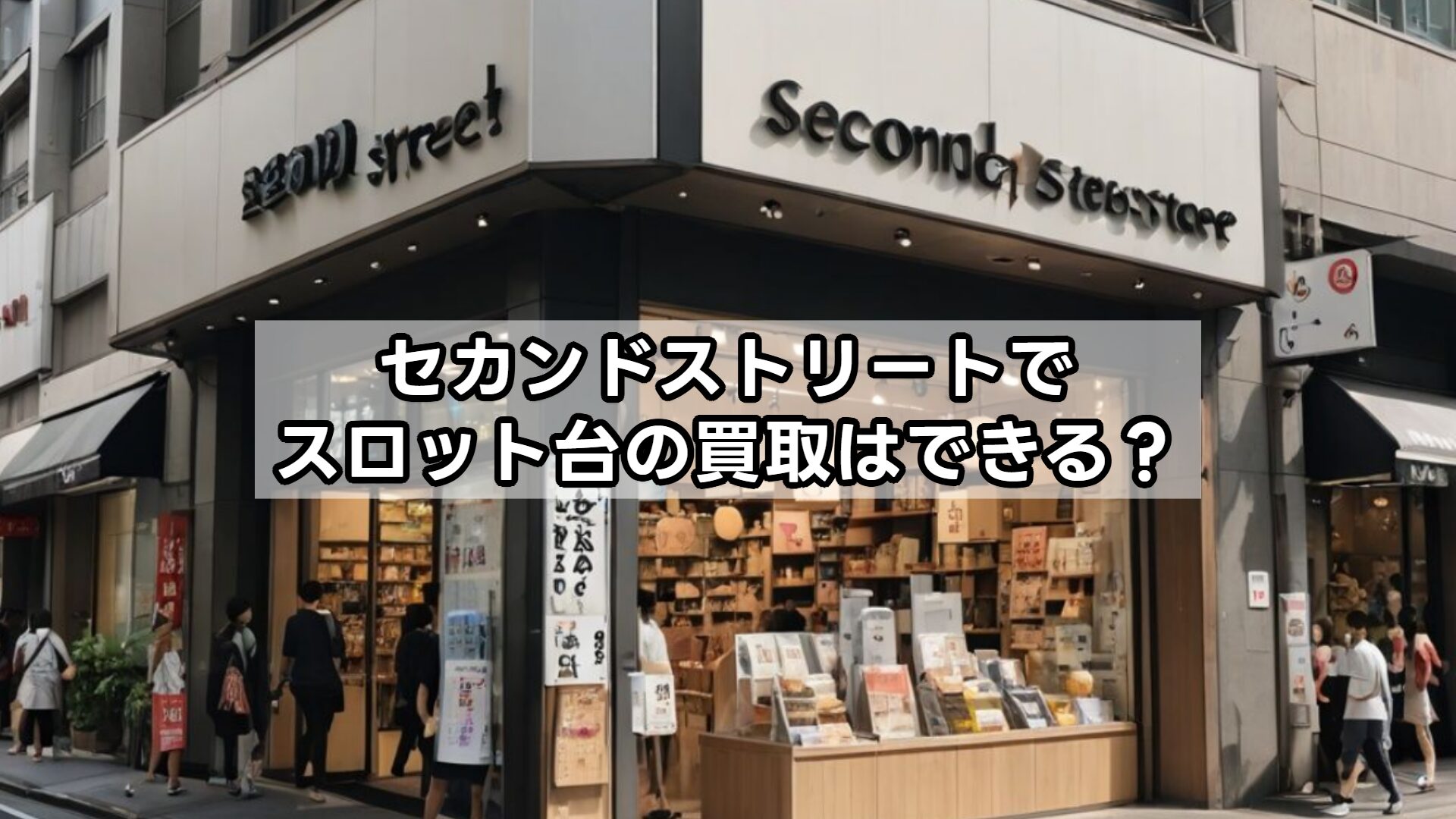 セカンドストリートでスロット台の買取はできる？