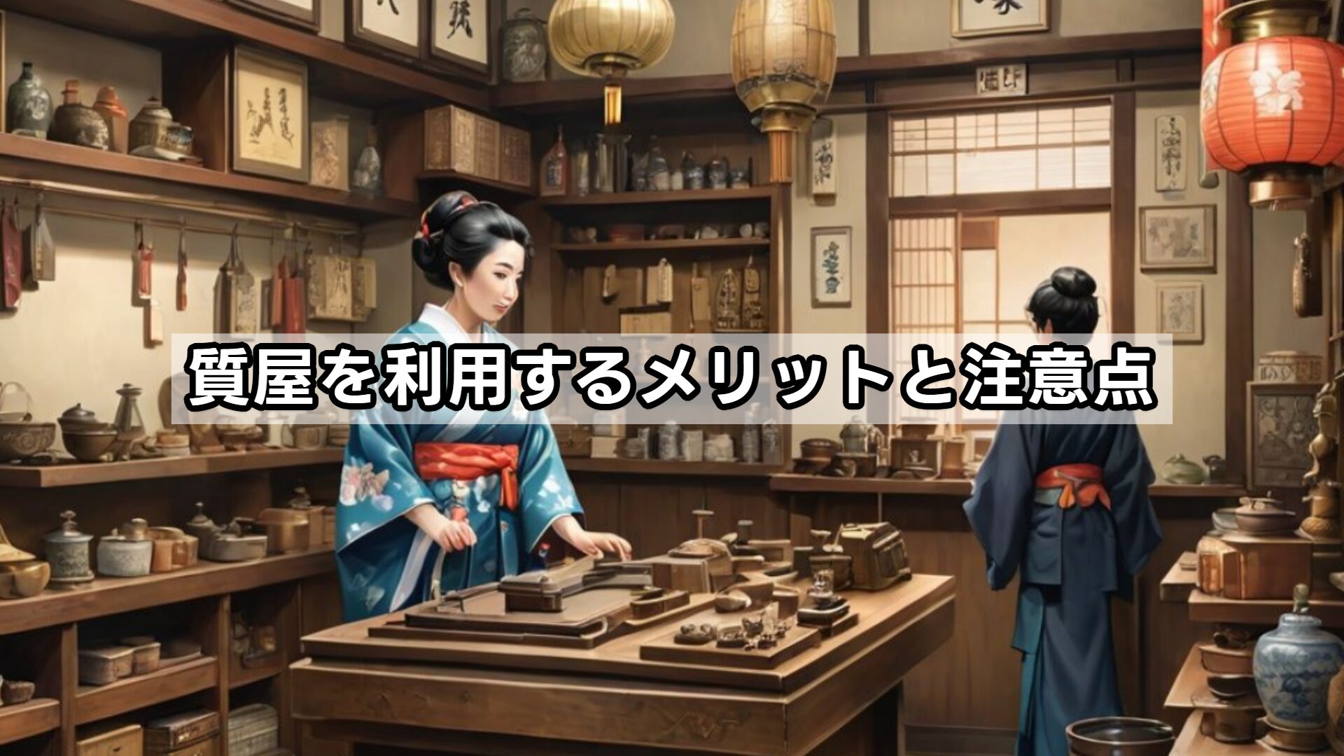 質屋を利用するメリットと注意点