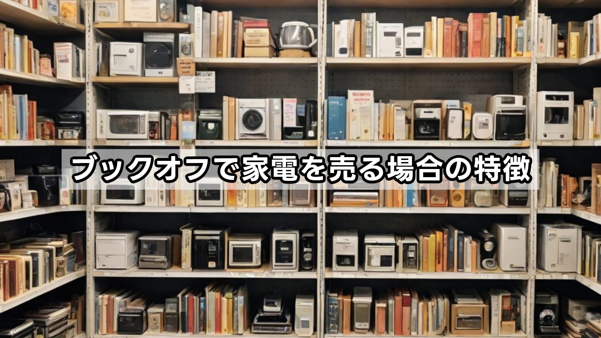 ブックオフで家電を売る場合の特徴