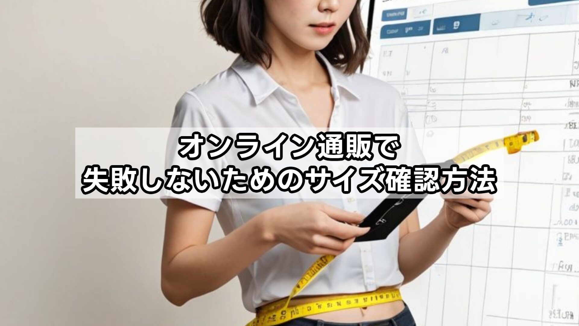 オンライン通販で失敗しないためのサイズ確認方法