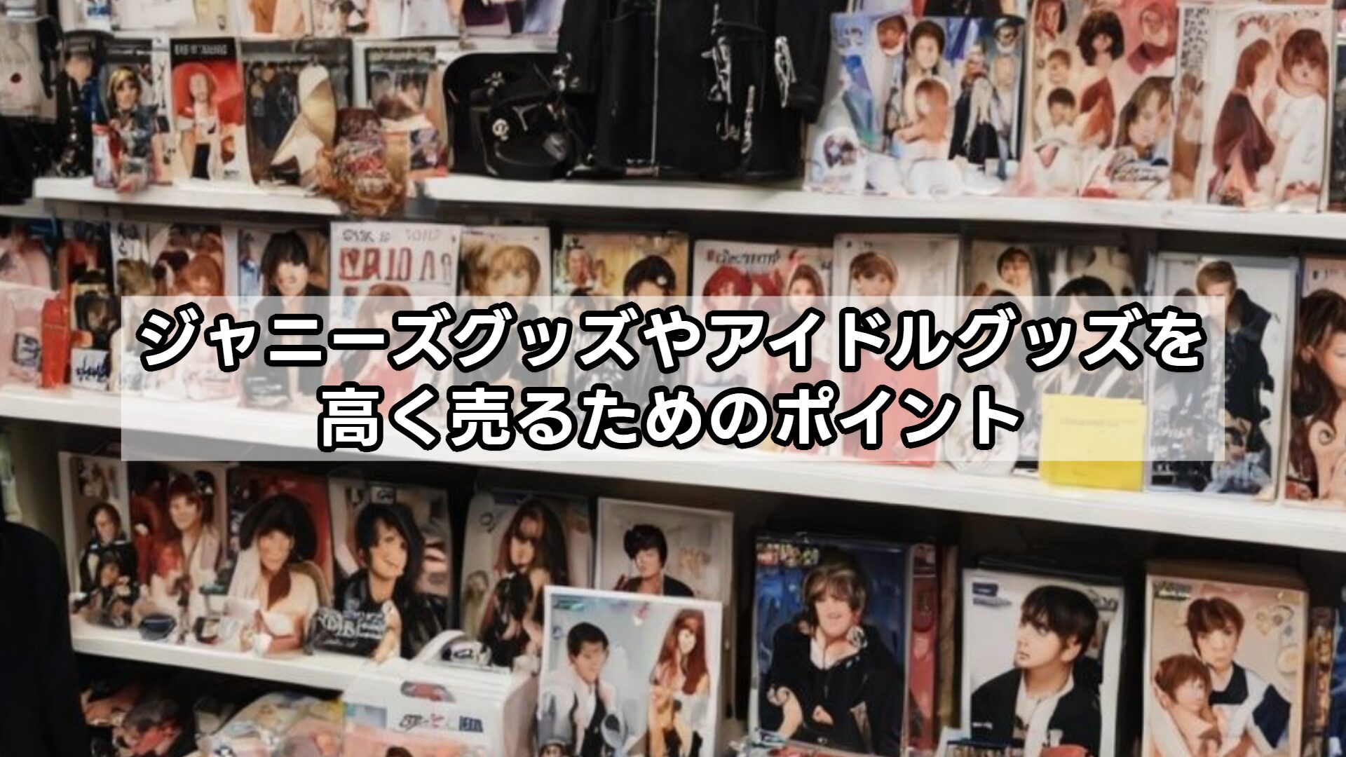 ジャニーズグッズやアイドルグッズを高く売るためのポイント