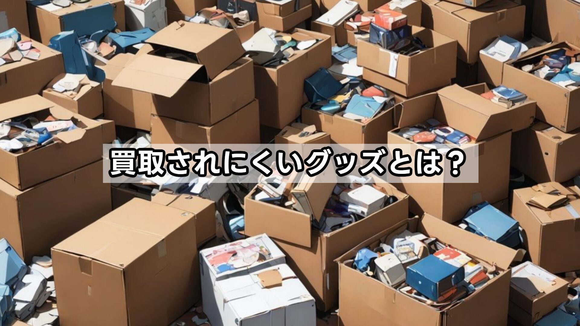 買取されにくいグッズとは？