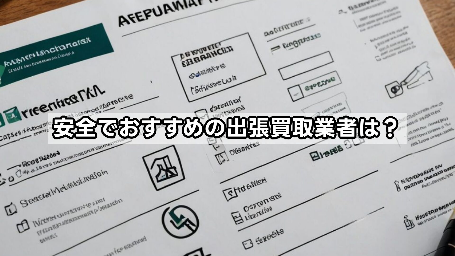 安全でおすすめの出張買取業者は？