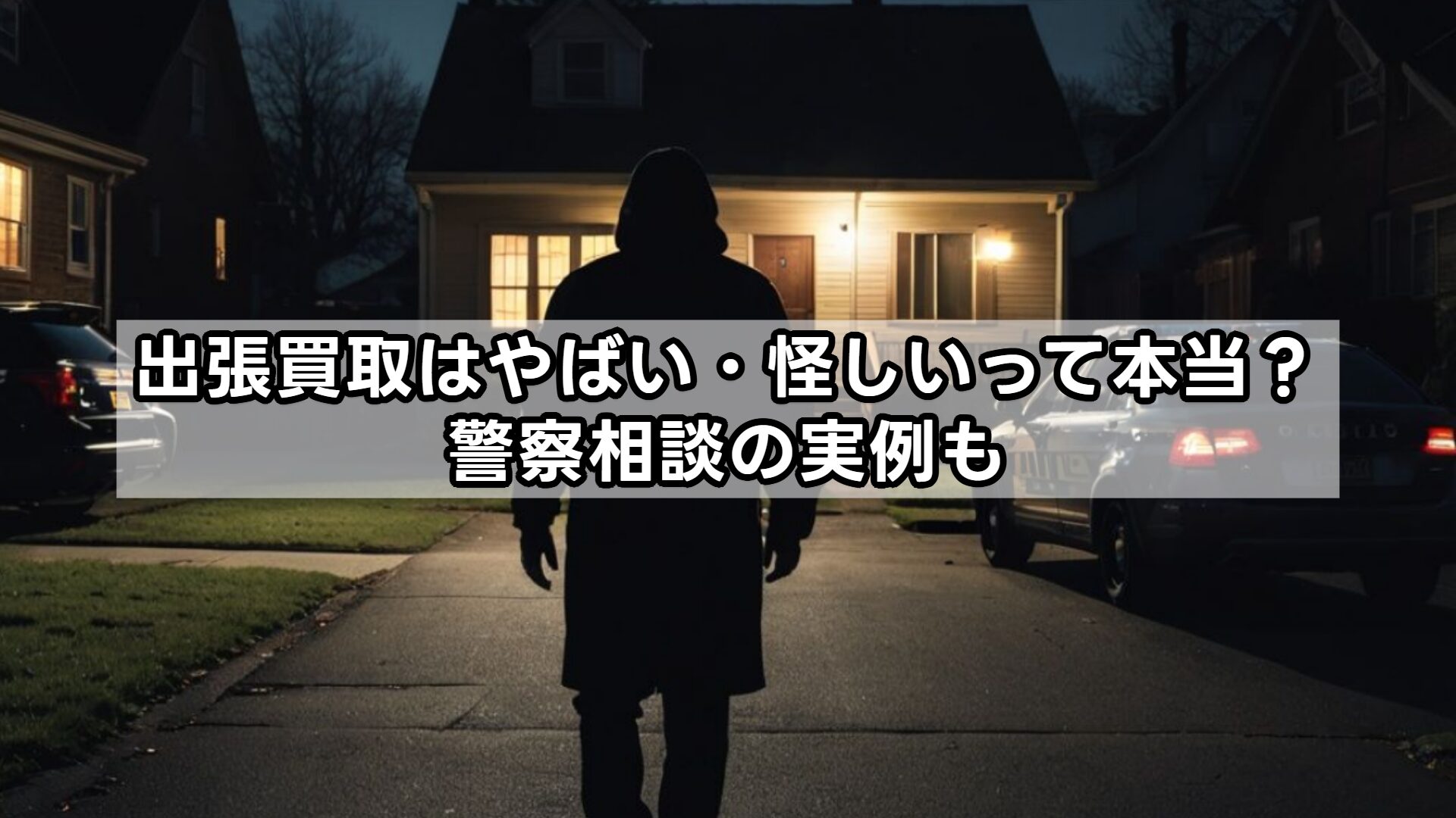 出張買取はやばい・怪しいって本当？警察相談の実例も