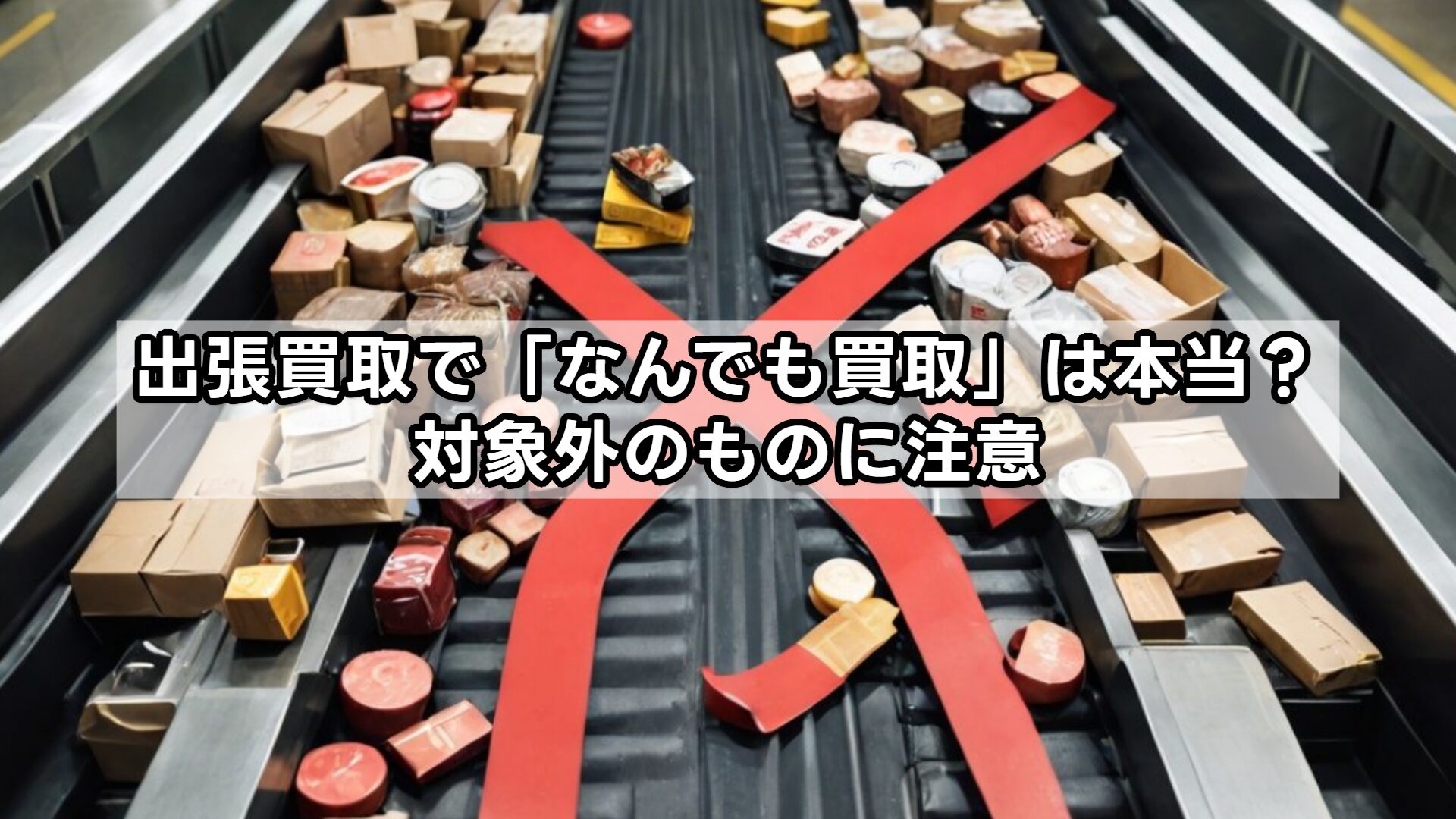 出張買取で「なんでも買取」は本当？対象外のものに注意