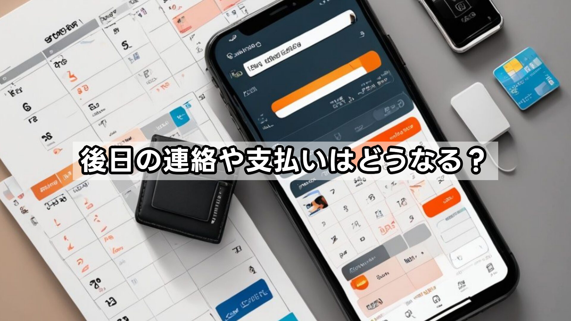 後日の連絡や支払いはどうなる？