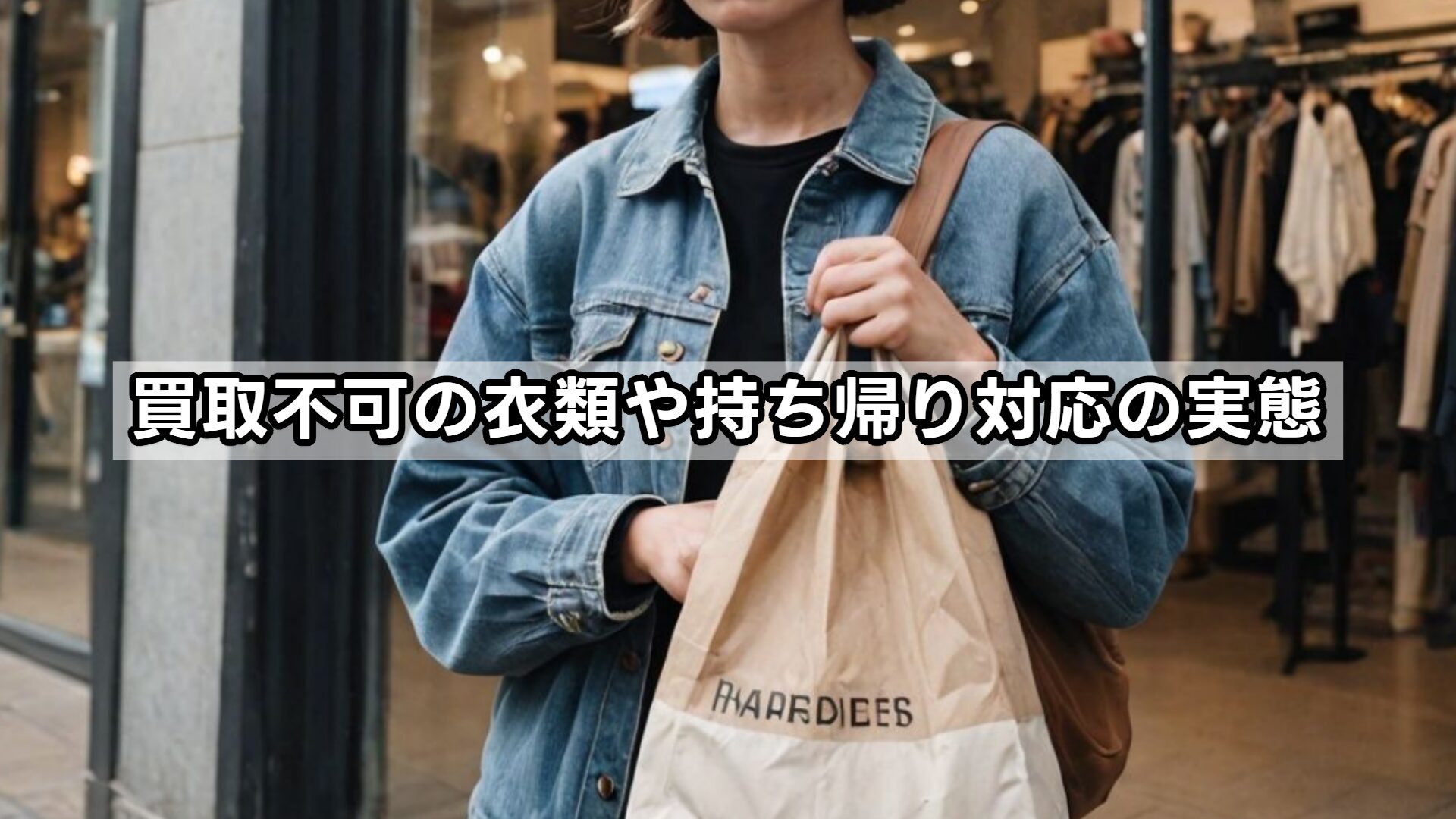 買取不可の衣類や持ち帰り対応の実態