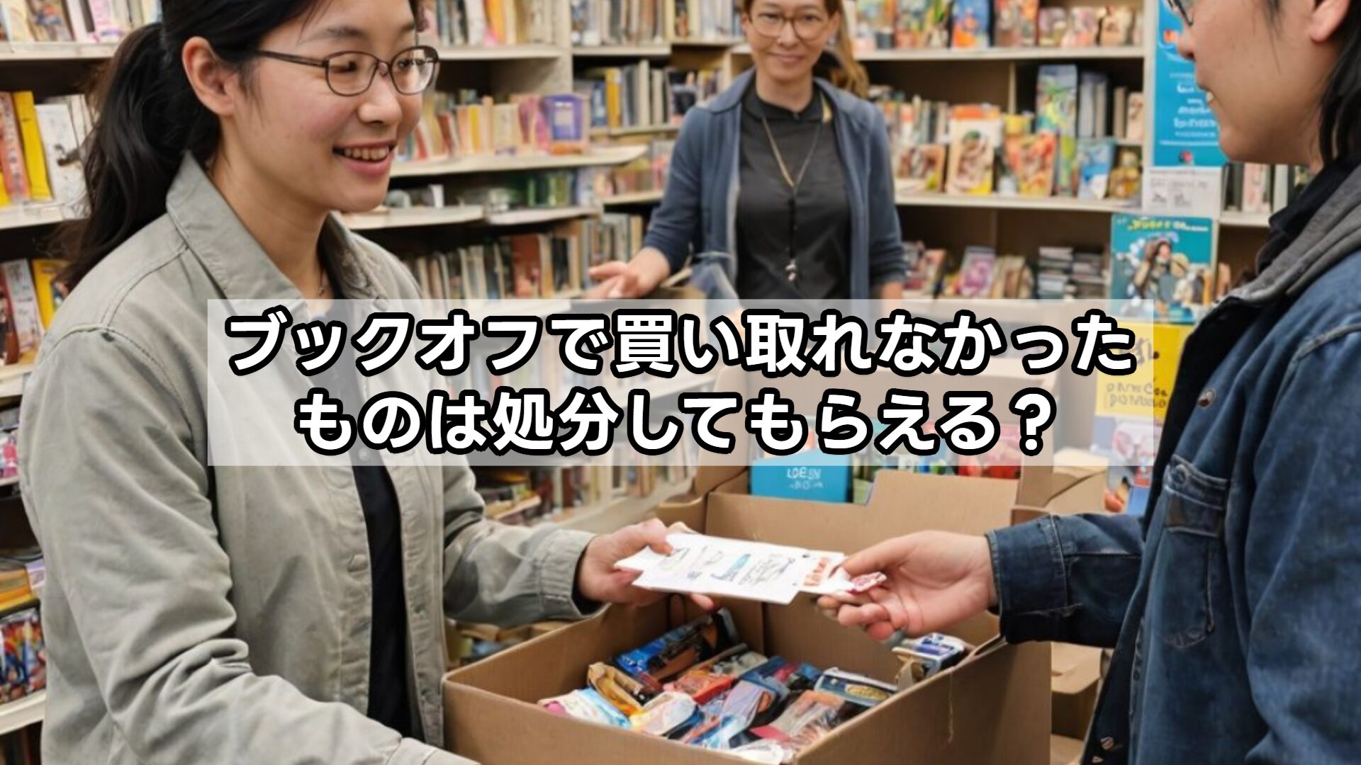 ブックオフで買い取れなかったものは処分してもらえる？