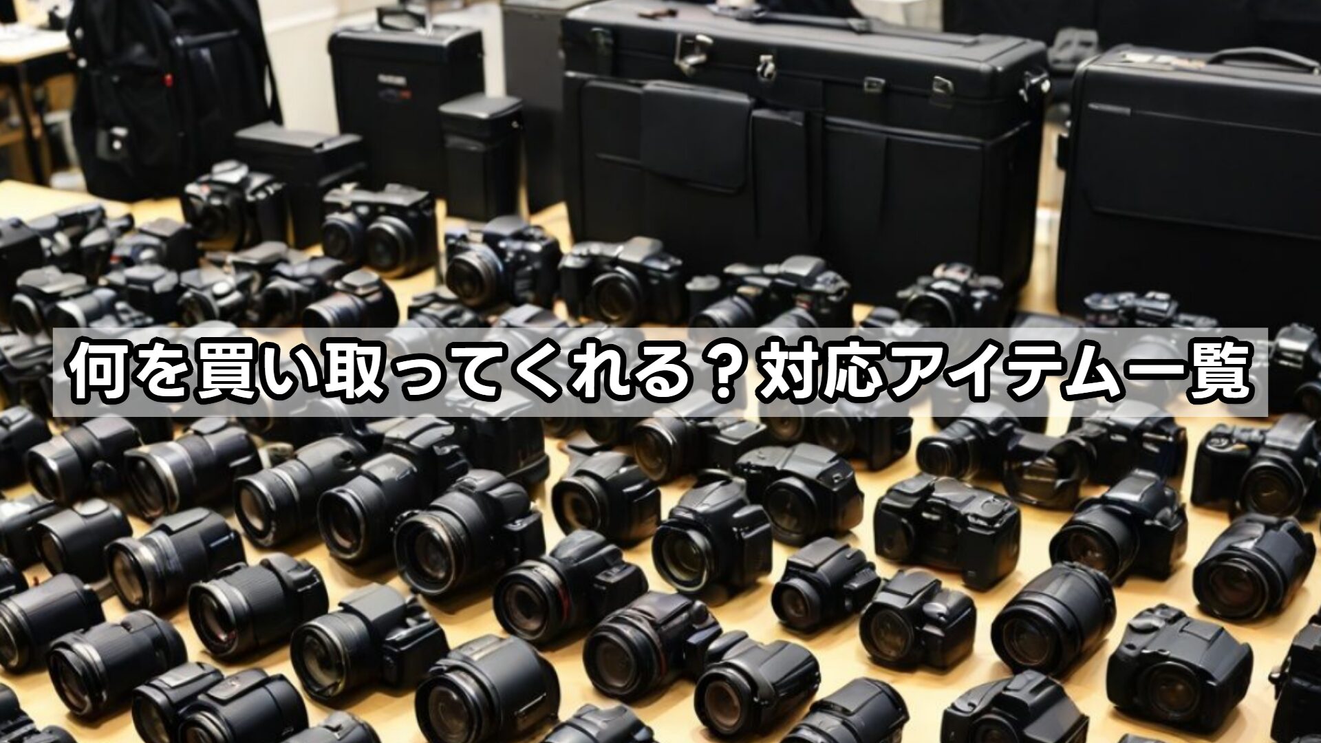 何を買い取ってくれる？対応アイテム一覧