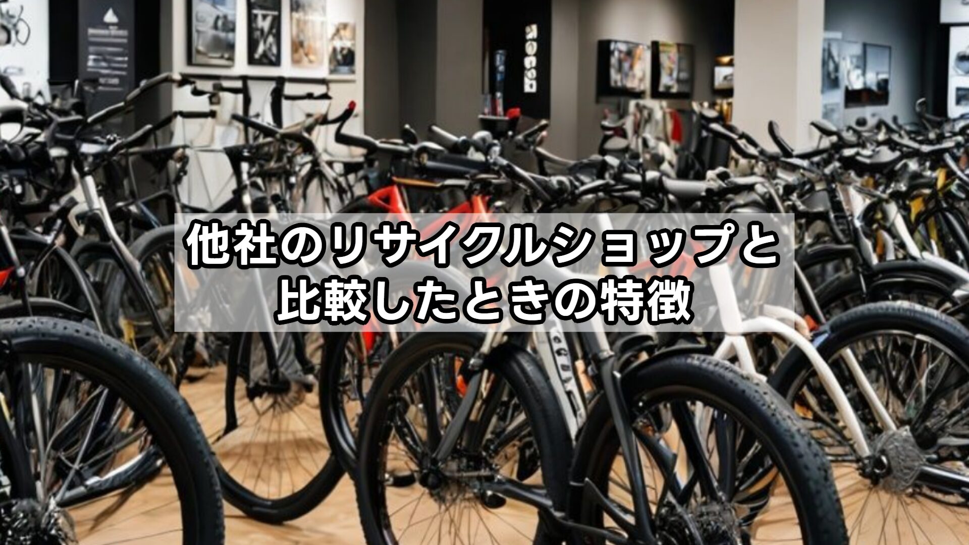 他社のリサイクルショップと比較したときの特徴