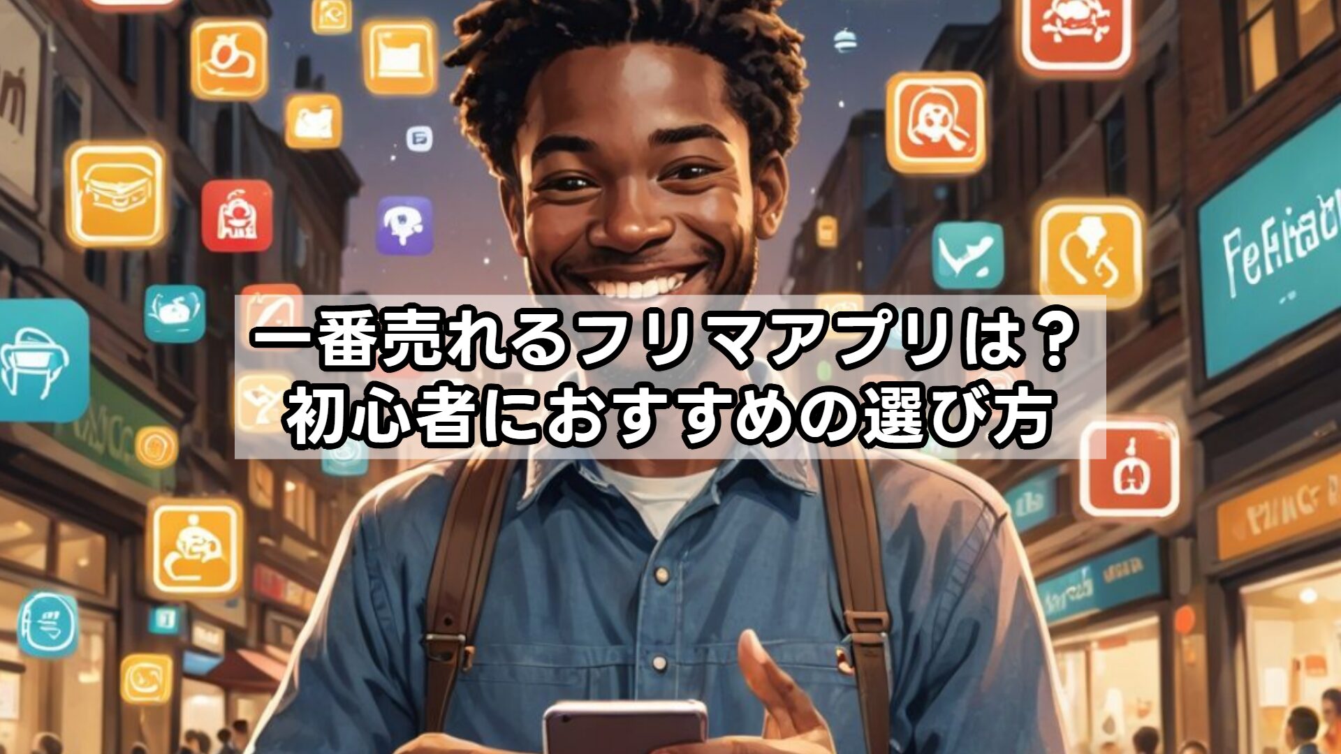 一番売れるフリマアプリは？初心者におすすめの選び方