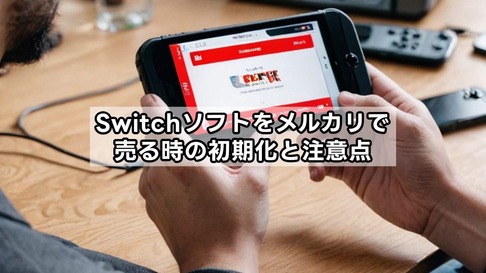 Switchソフトをメルカリで売る時の初期化と注意点