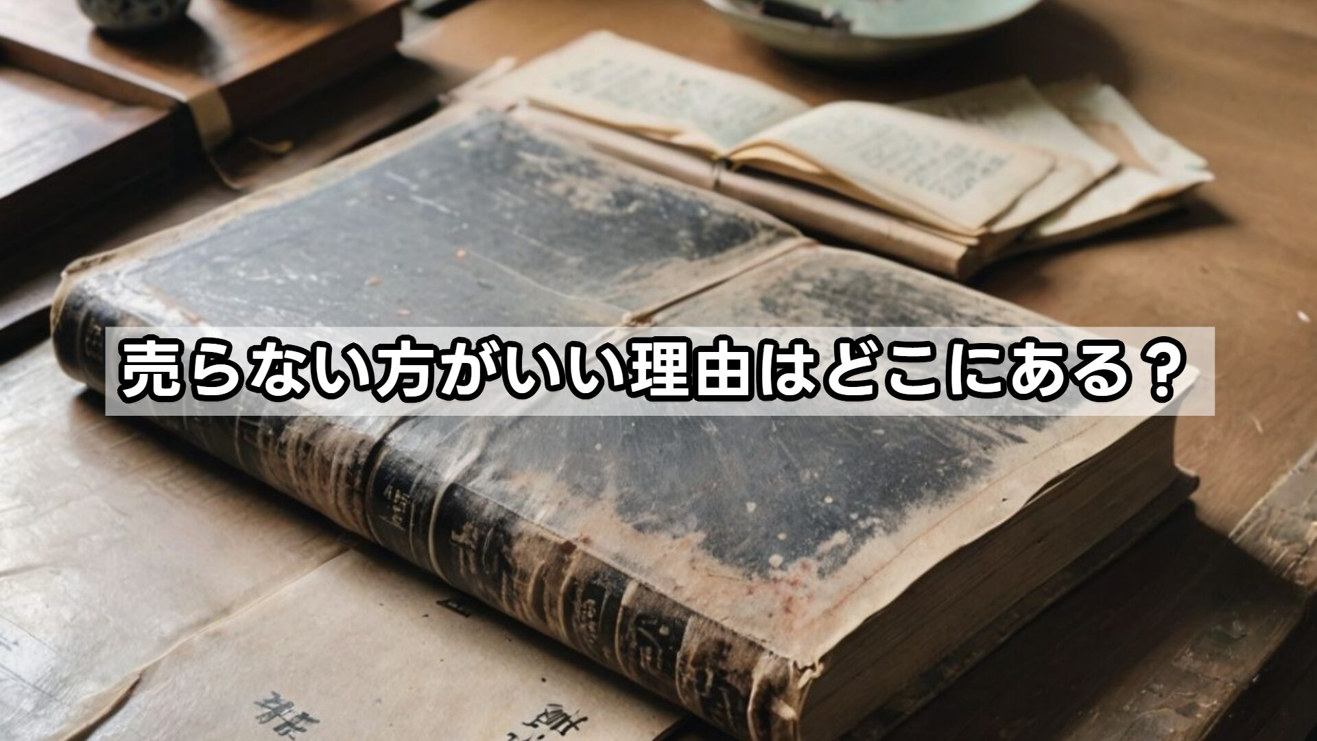 売らない方がいい理由はどこにある?