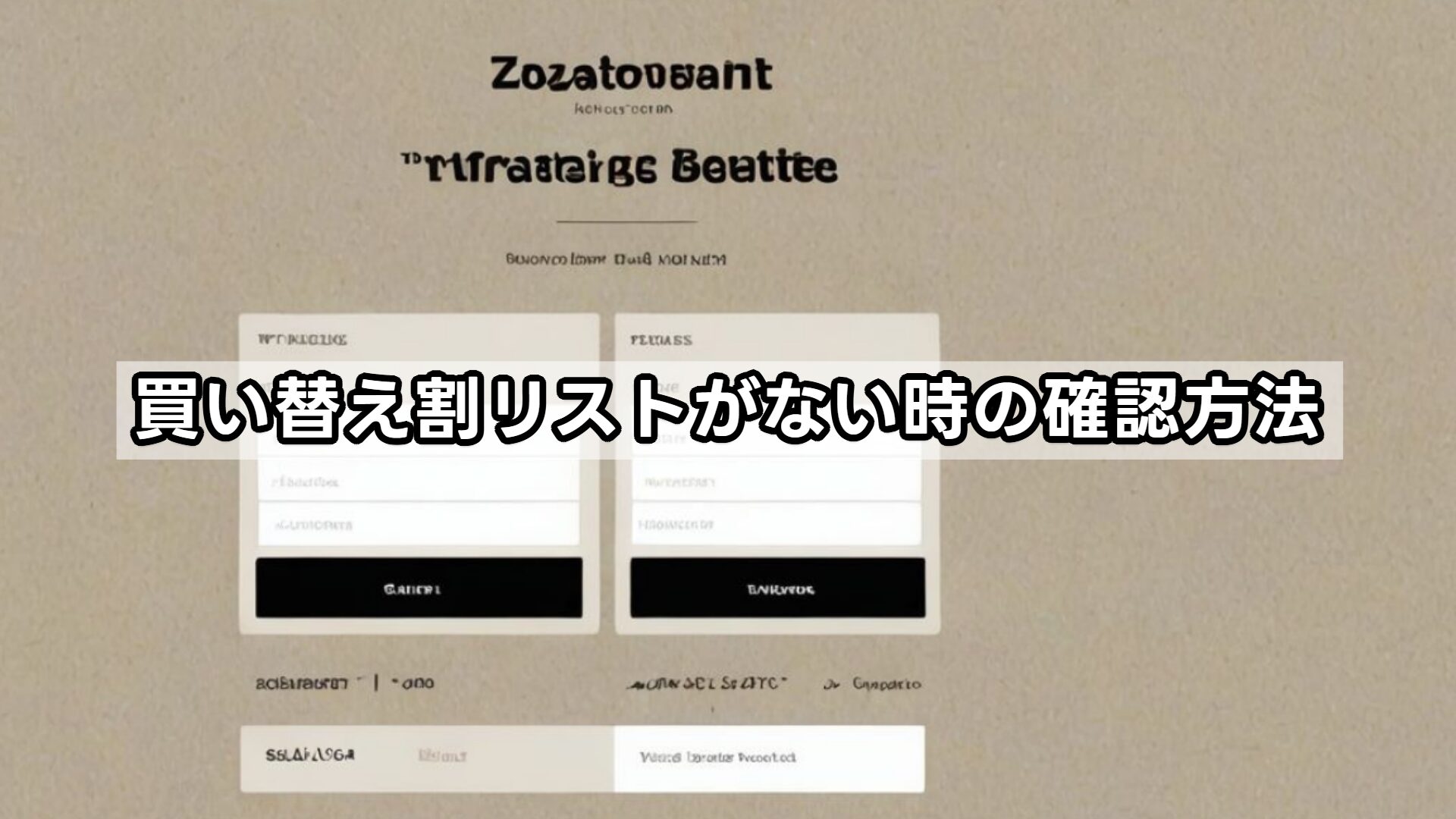 買い替え割リストがない時の確認方法