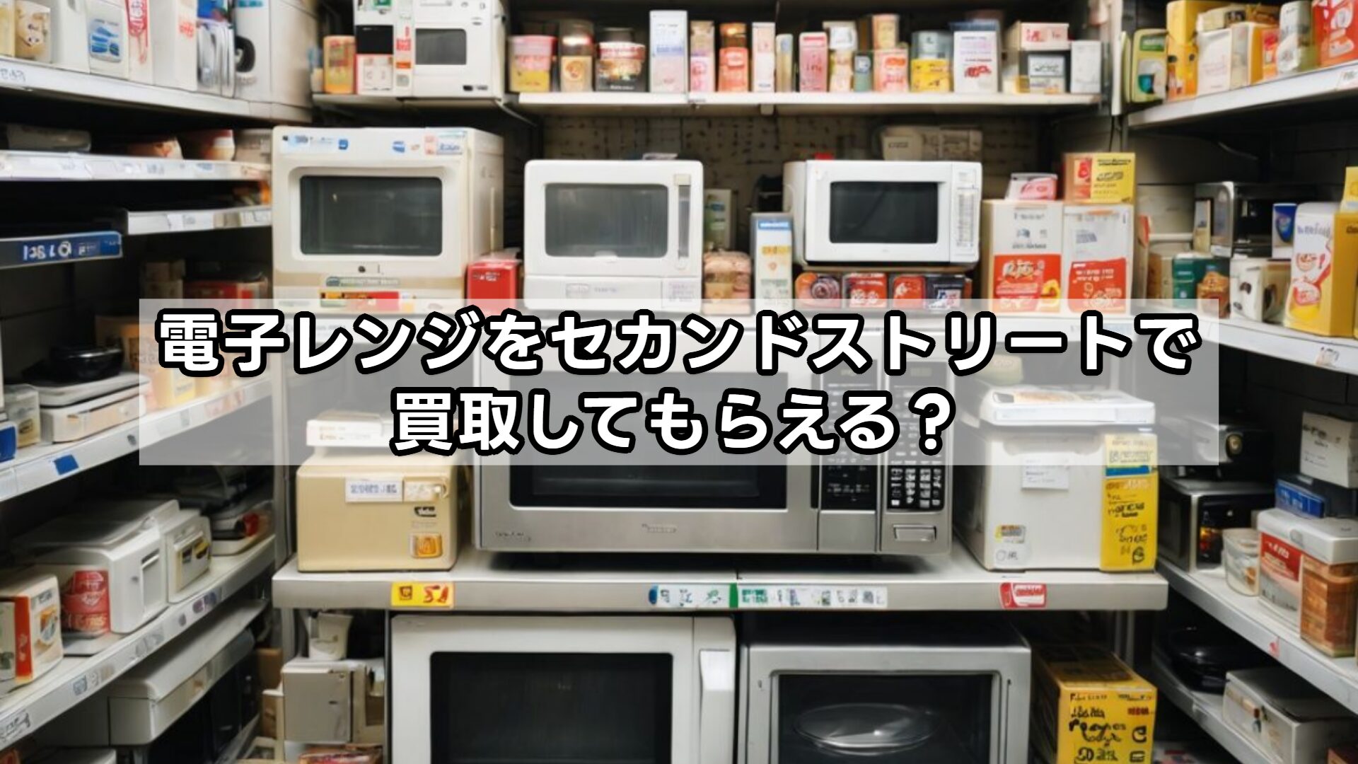 電子レンジをセカンドストリートで買取してもらえる?