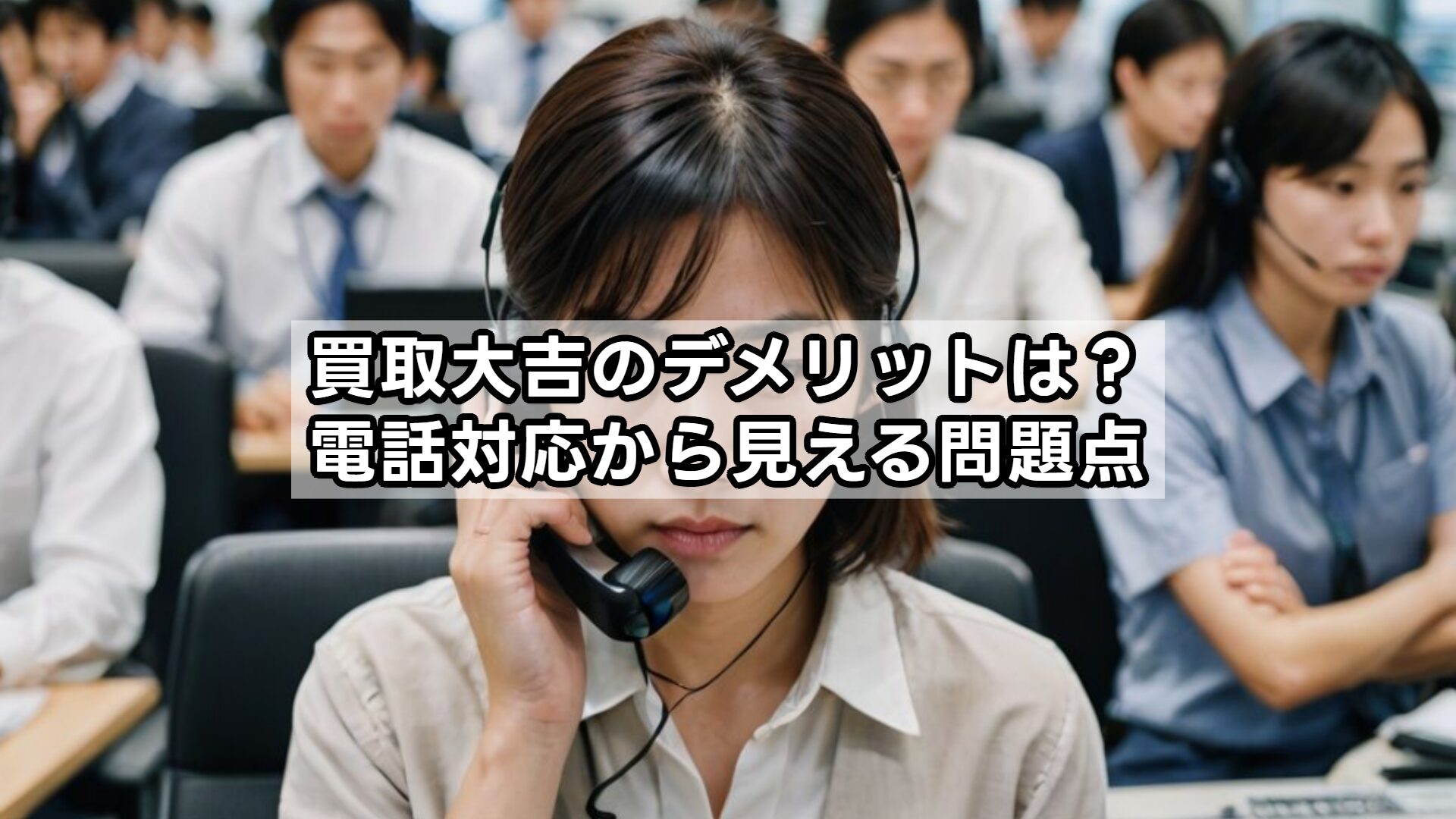 買取大吉のデメリットは？電話対応から見える問題点