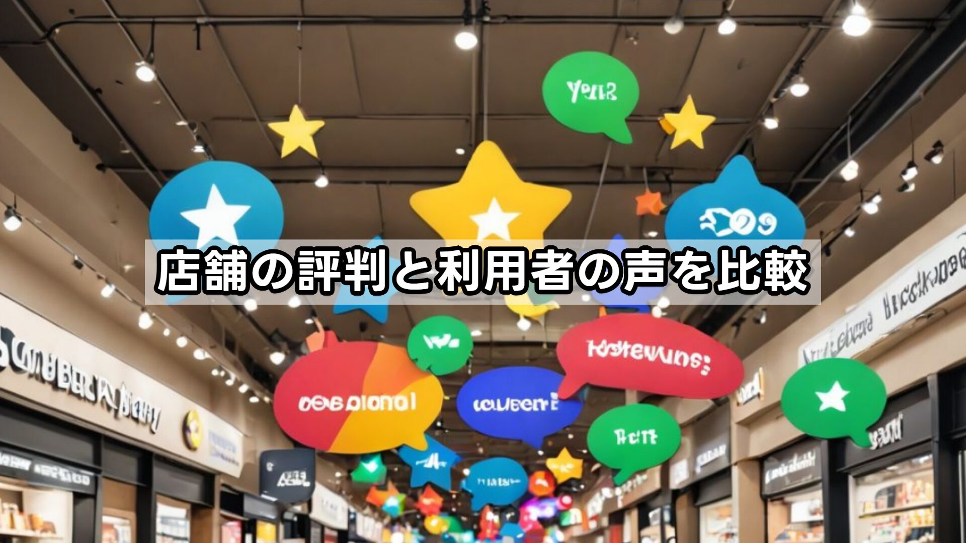 店舗の評判と利用者の声を比較