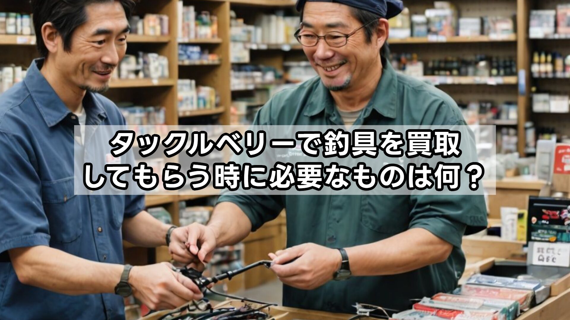 タックルベリーで釣具を買取してもらう時に必要なものは何？