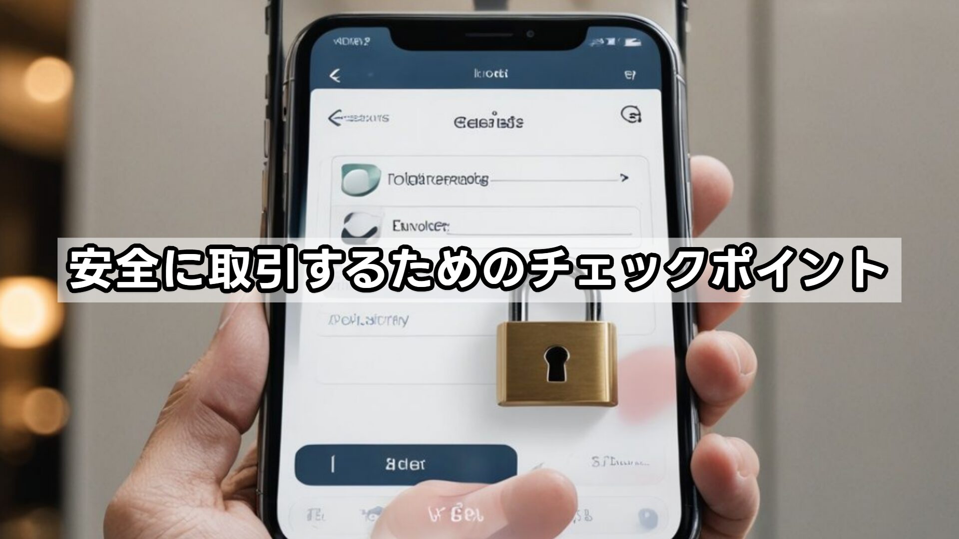 安全に取引するためのチェックポイント
