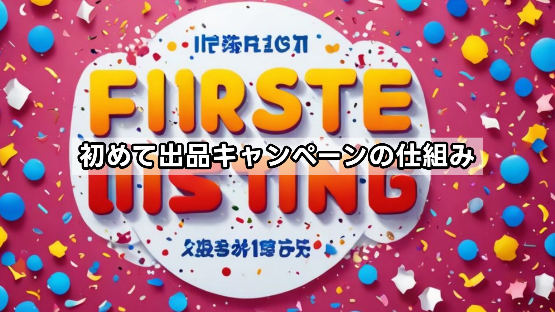 初めて出品キャンペーンの仕組み