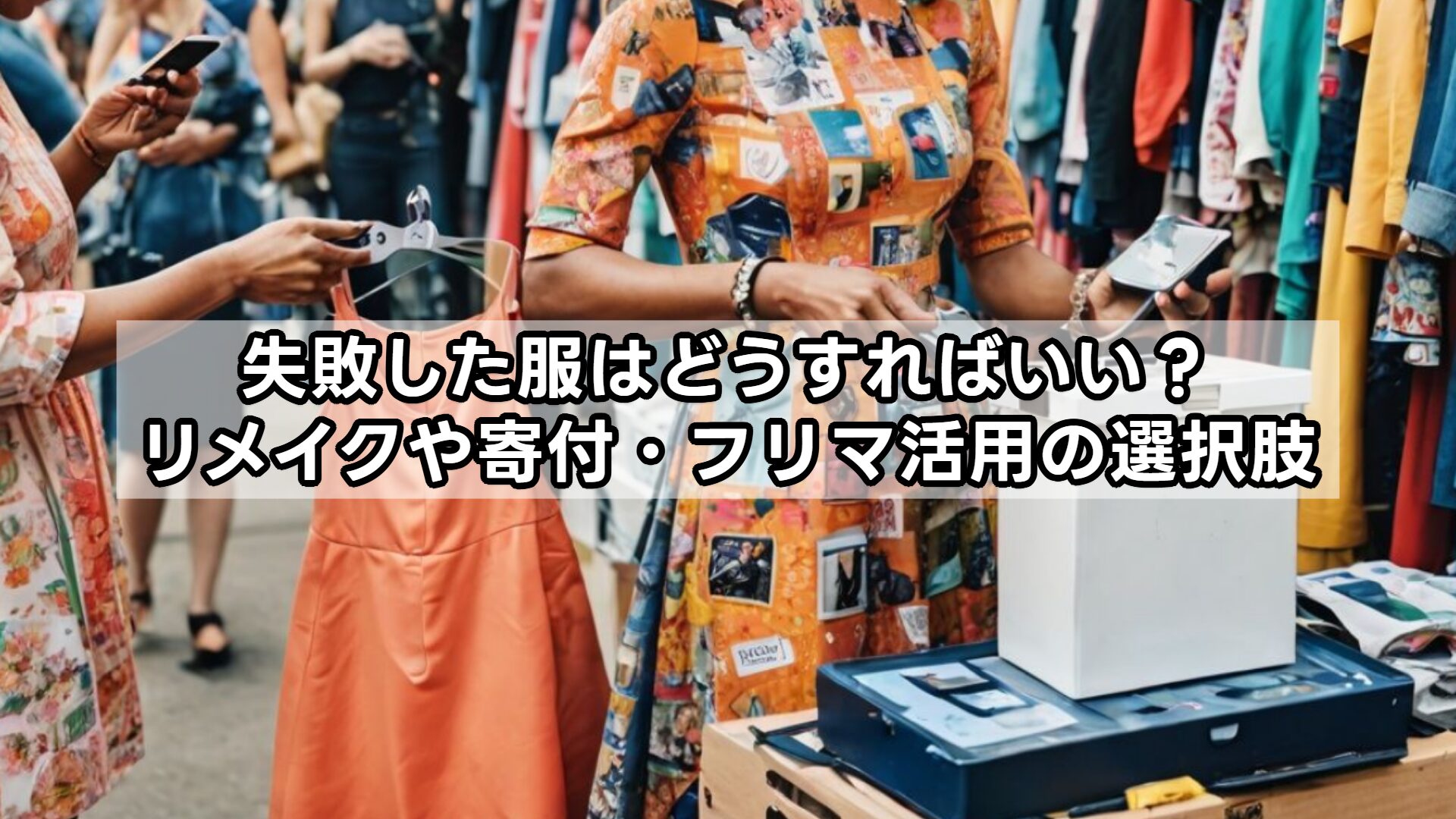 失敗した服はどうすればいい？リメイクや寄付・フリマ活用の選択肢