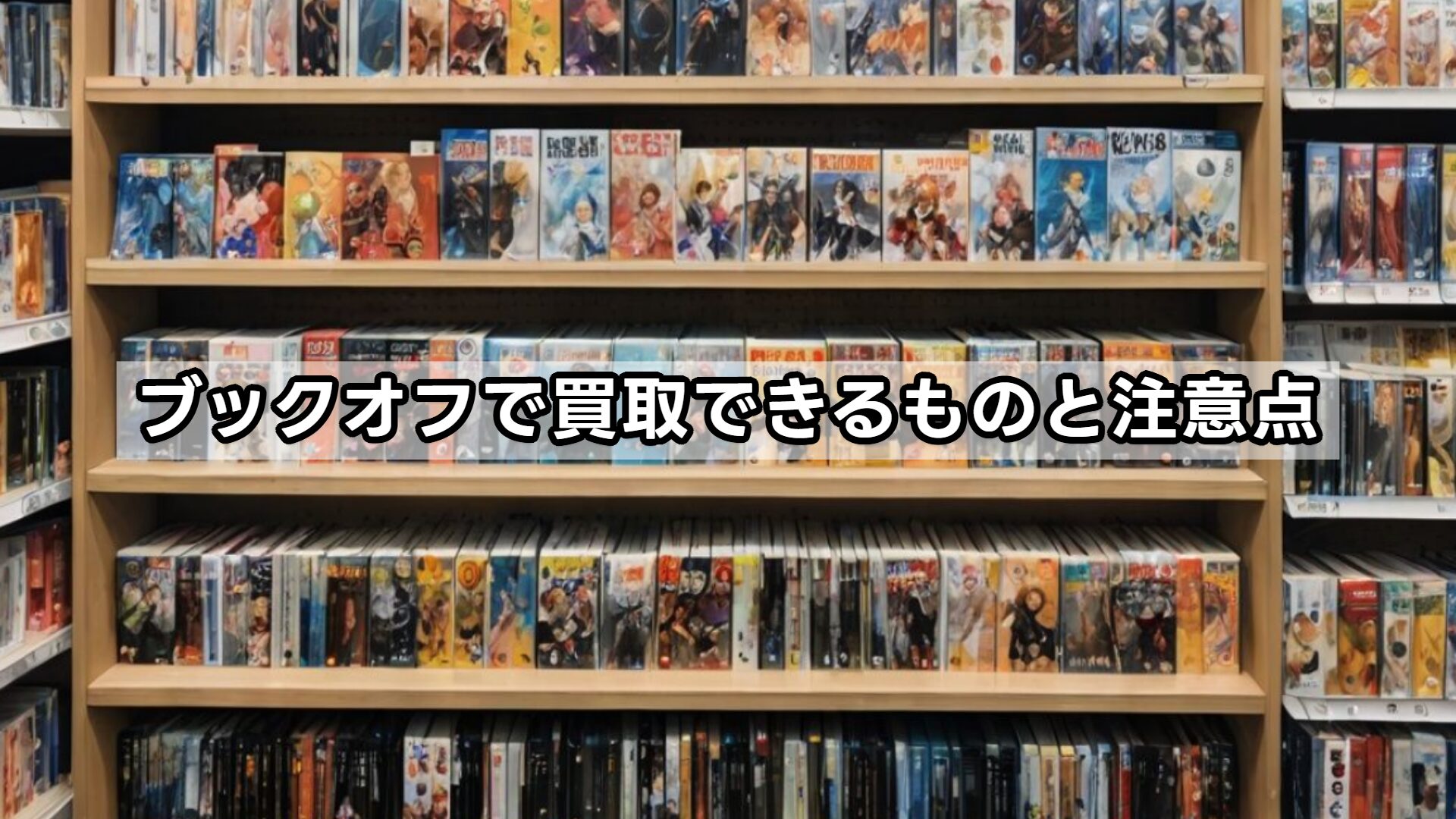 ブックオフで買取できるものと注意点