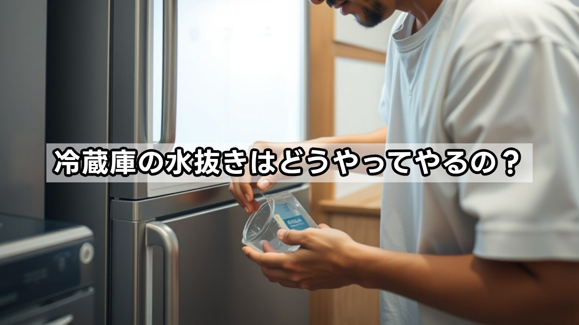 冷蔵庫の水抜きはどうやってやるの？