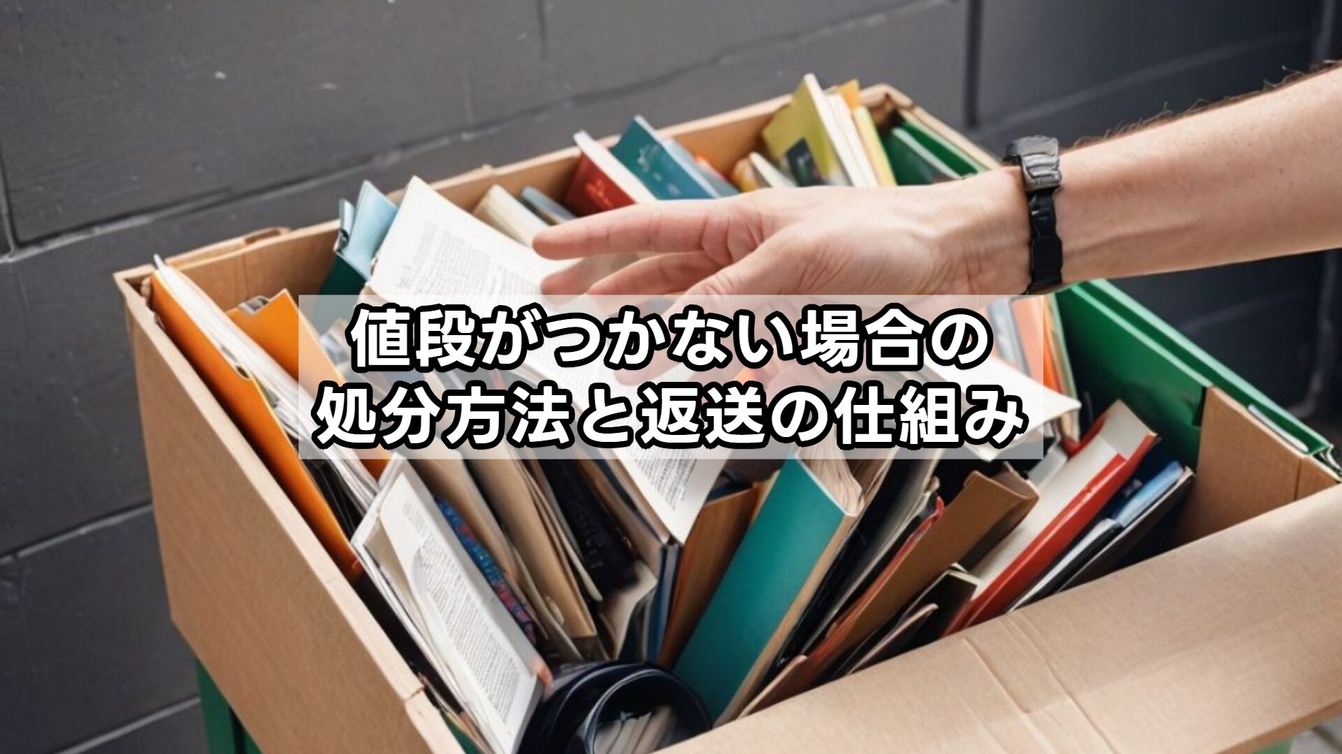 値段がつかない場合の処分方法と返送の仕組み