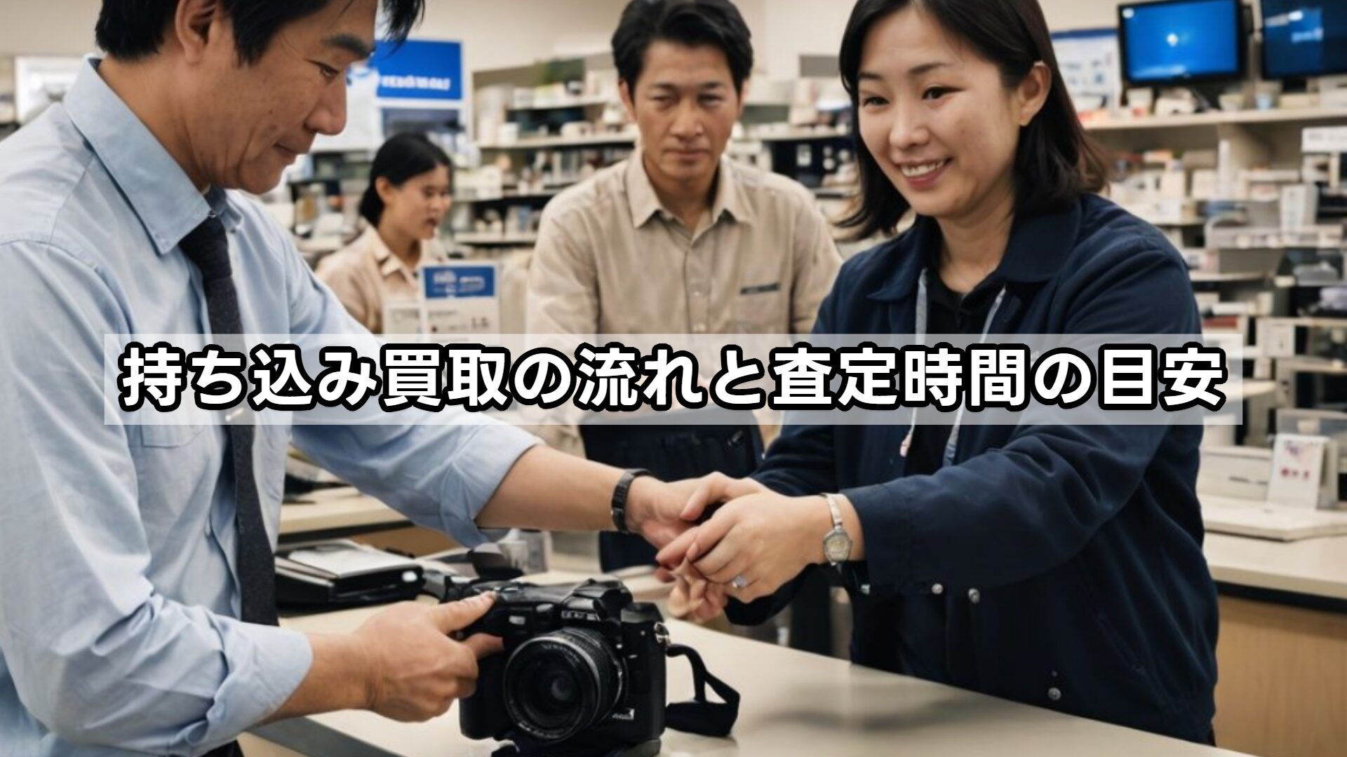 持ち込み買取の流れと査定時間の目安