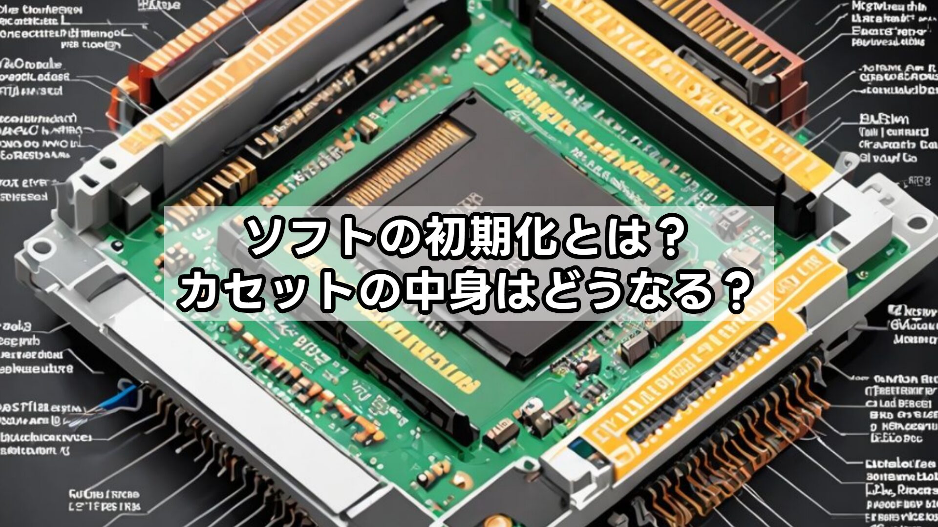 ソフトの初期化とは?カセットの中身はどうなる?