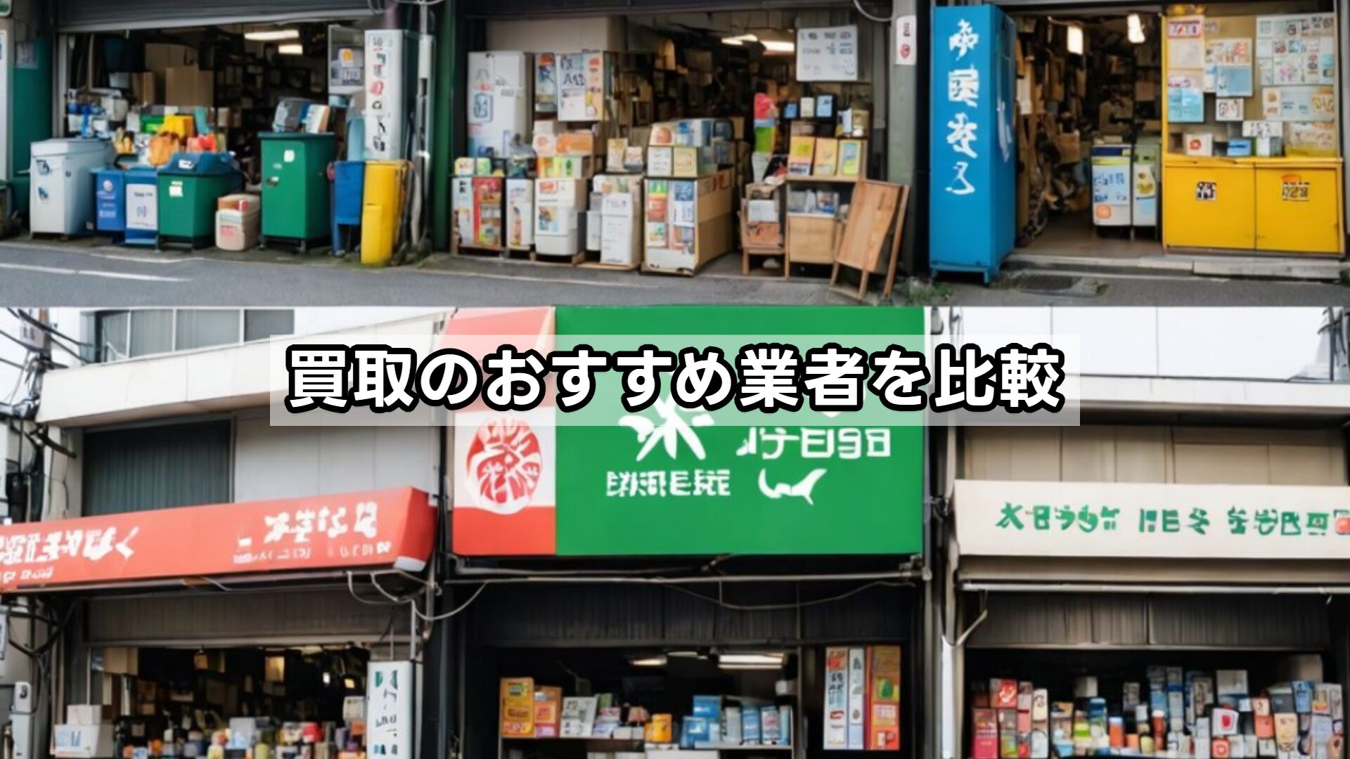 買取のおすすめ業者を比較
