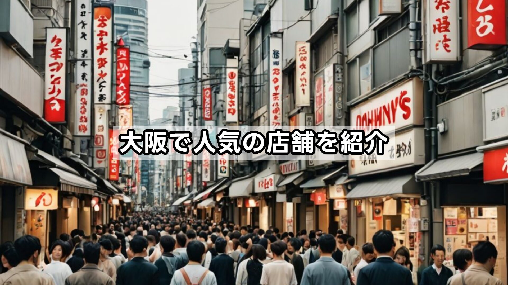 大阪で人気の店舗を紹介
