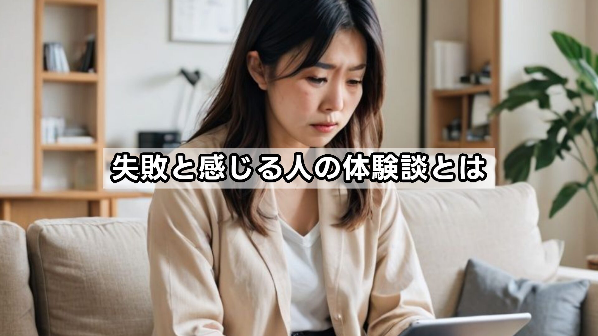 失敗と感じる人の体験談とは