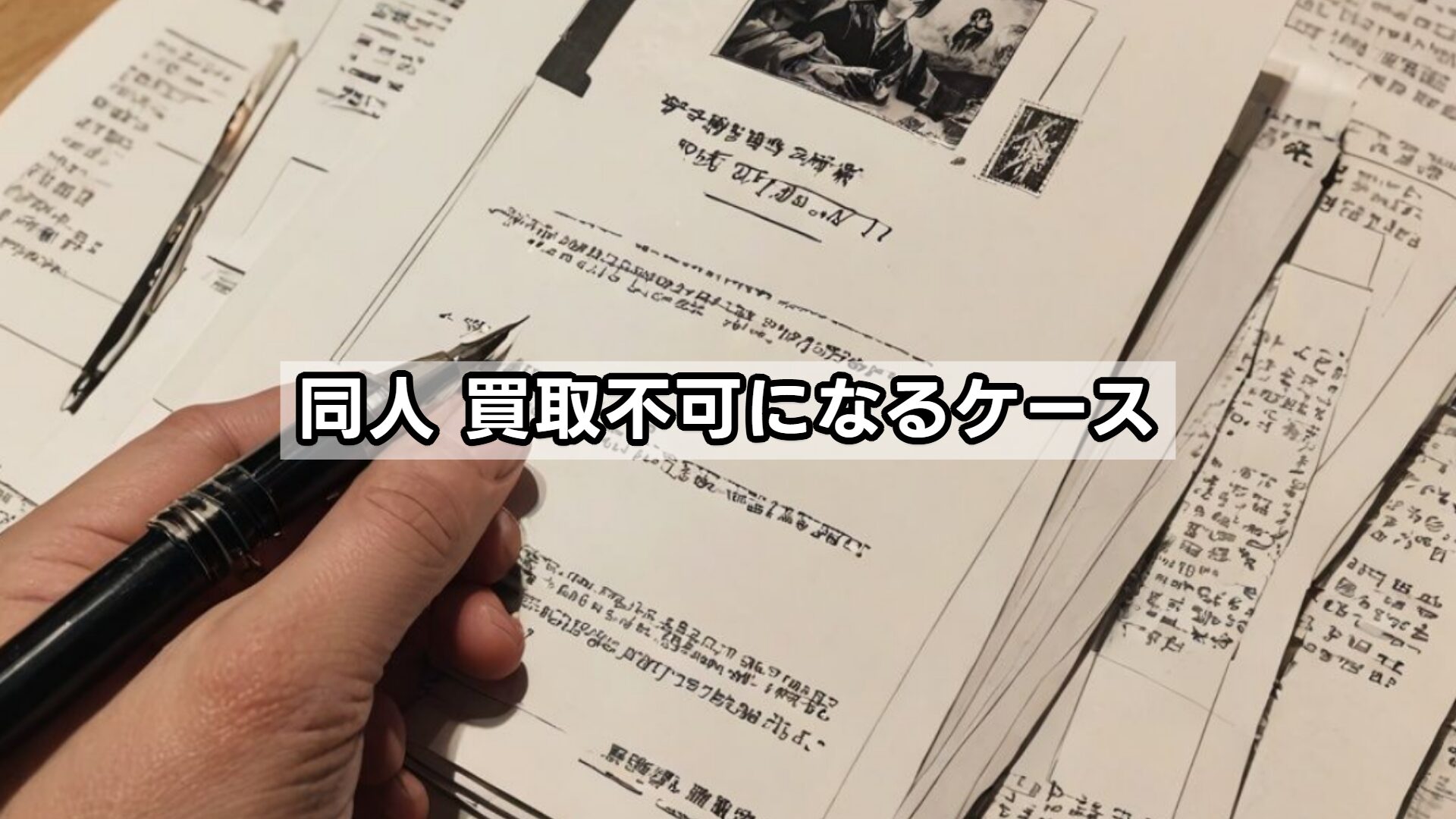 同人 買取不可になるケース