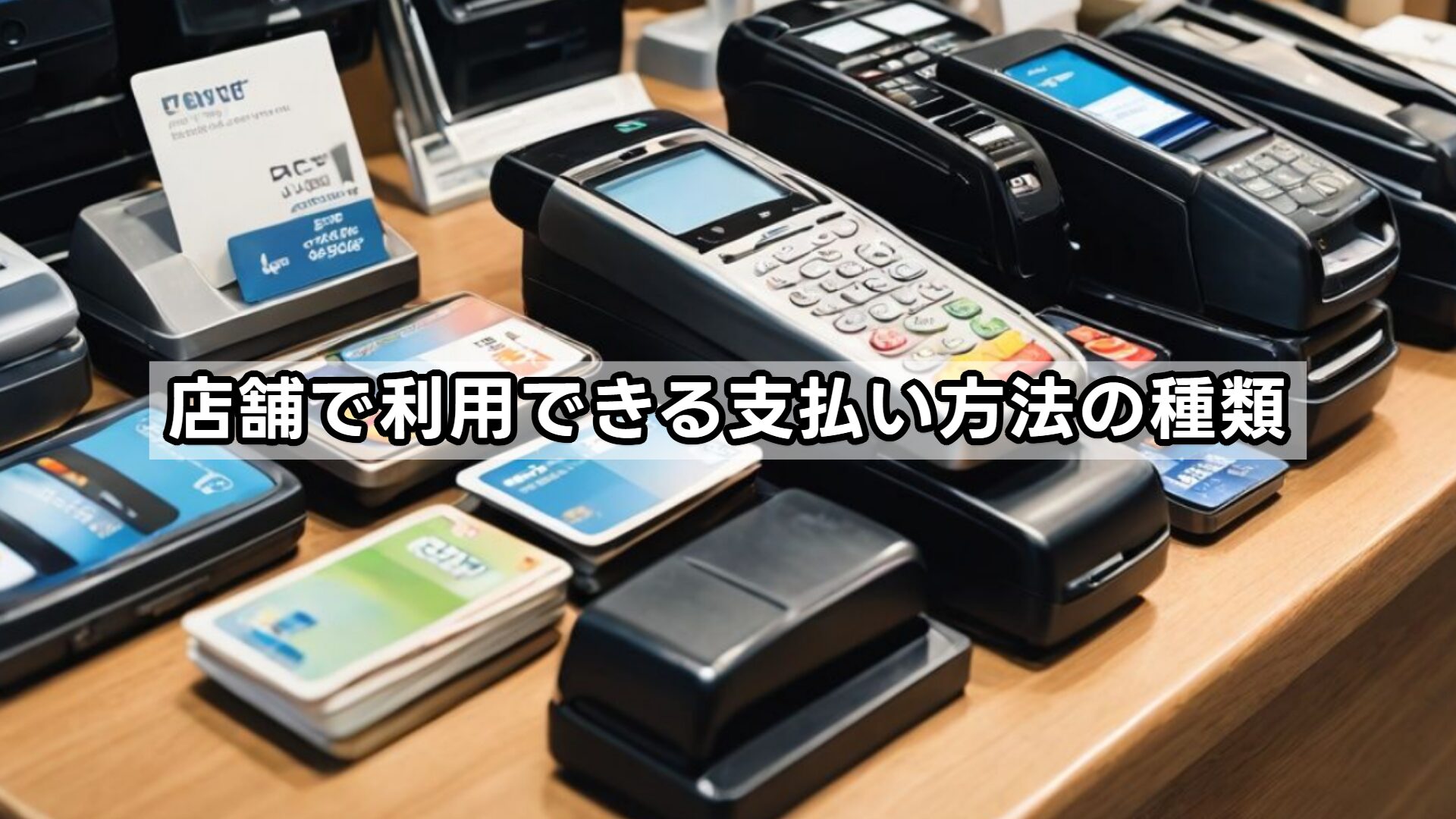 店舗で利用できる支払い方法の種類