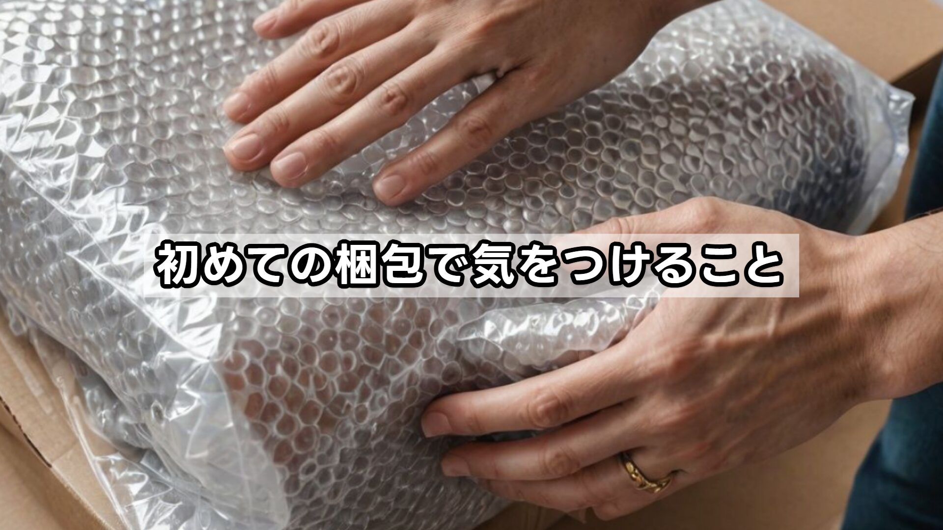 初めての梱包で気をつけること