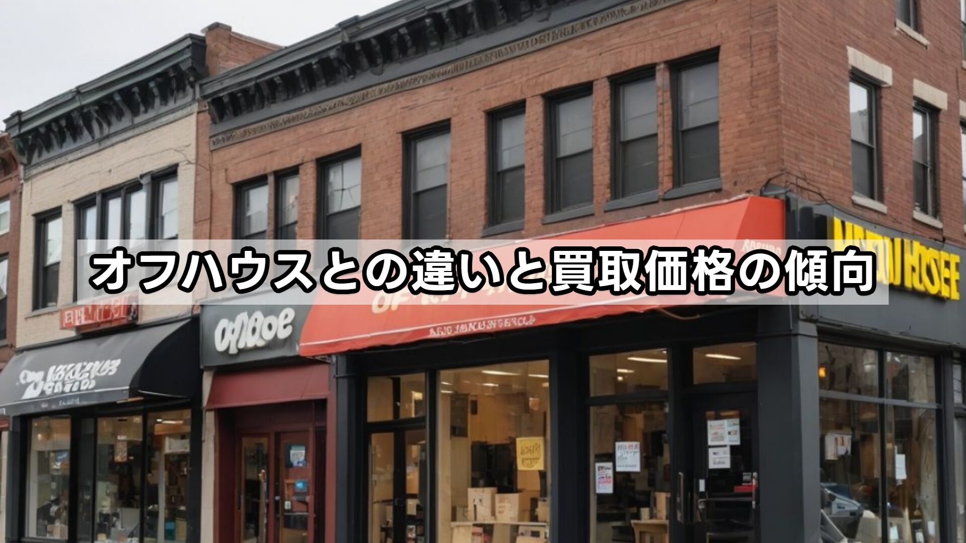 オフハウスとの違いと買取価格の傾向