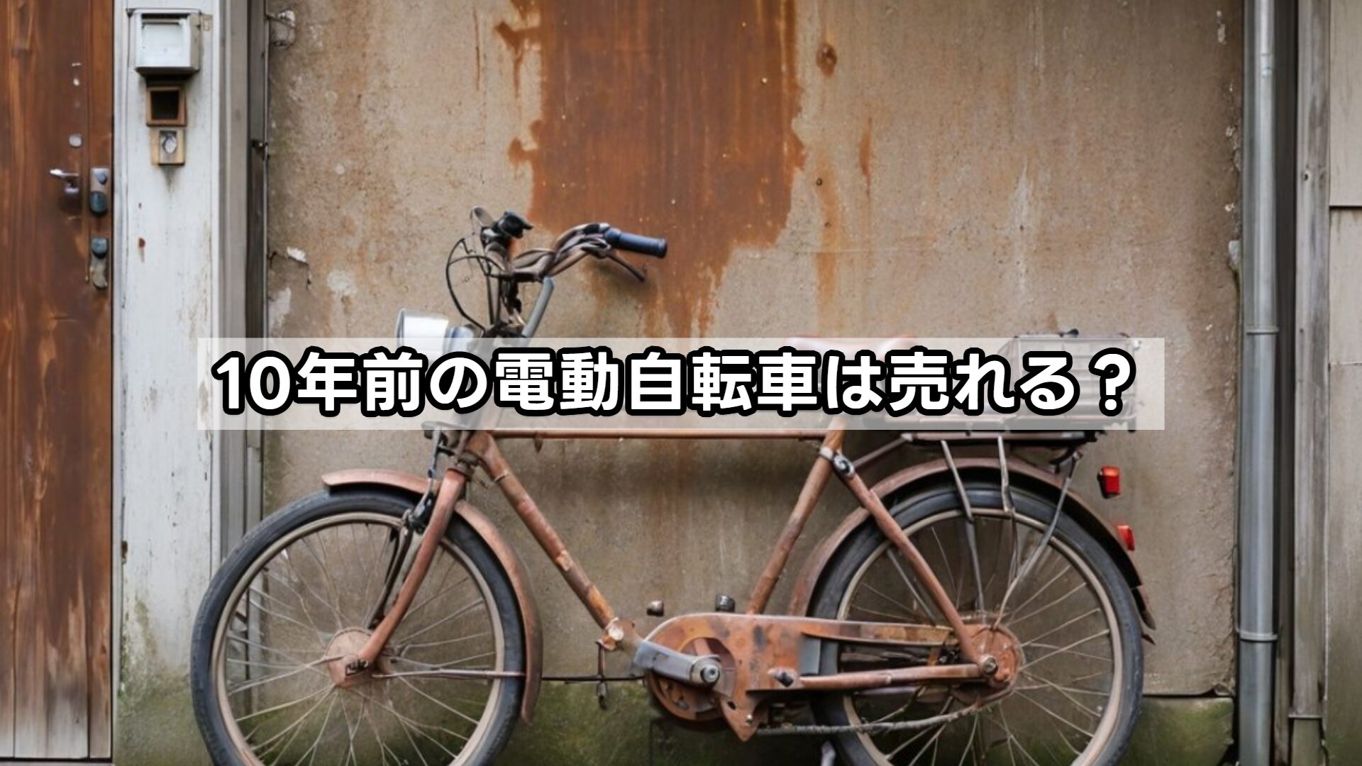 10年前の電動自転車は売れる？