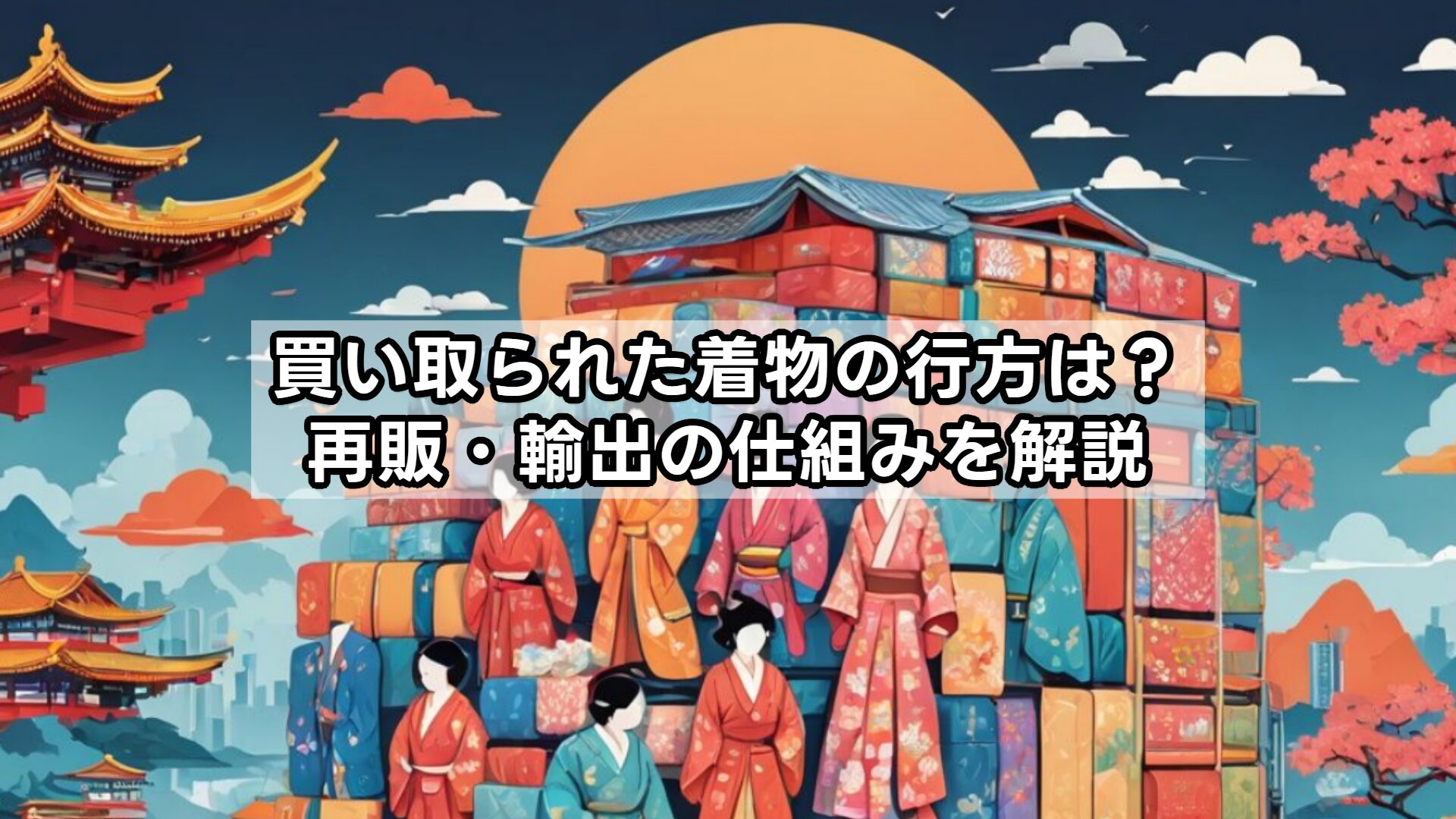 買い取られた着物の行方は？再販・輸出の仕組みを解説