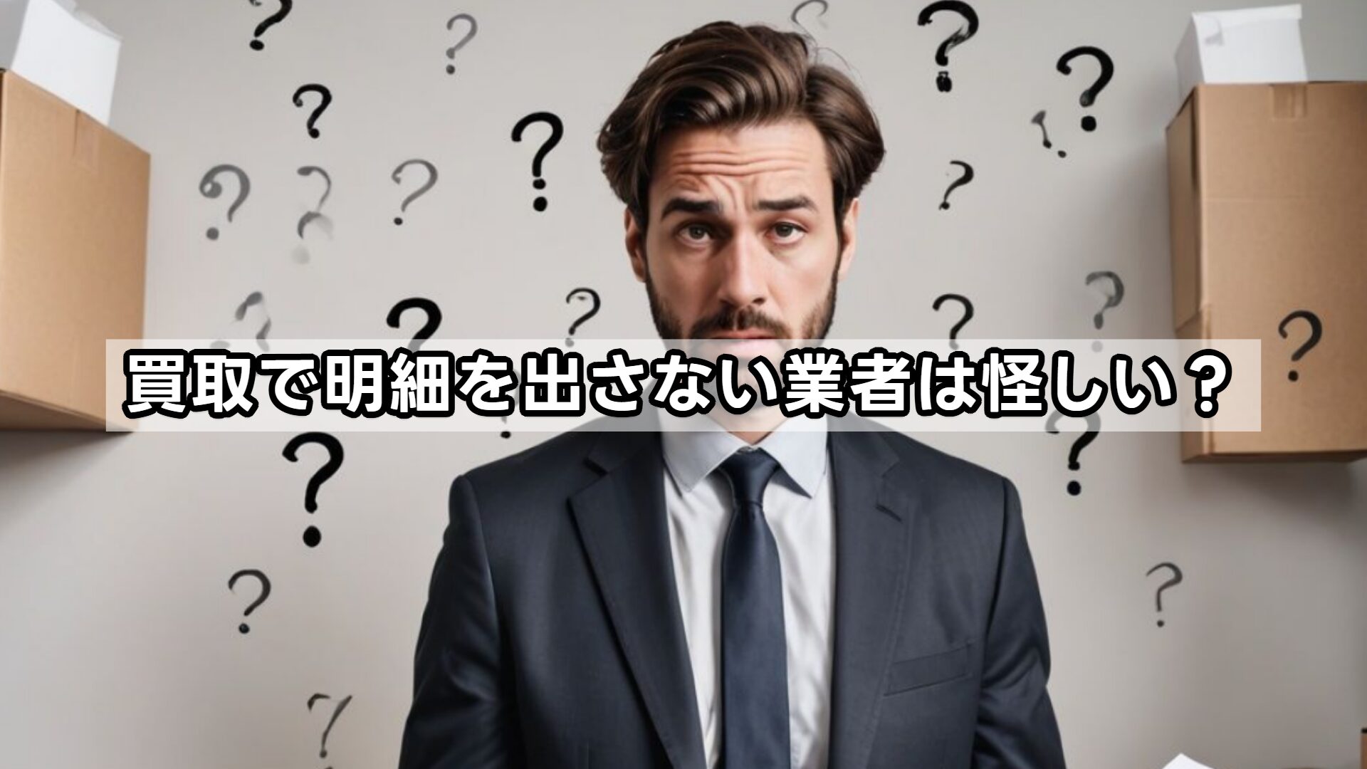 買取で明細を出さない業者は怪しい？