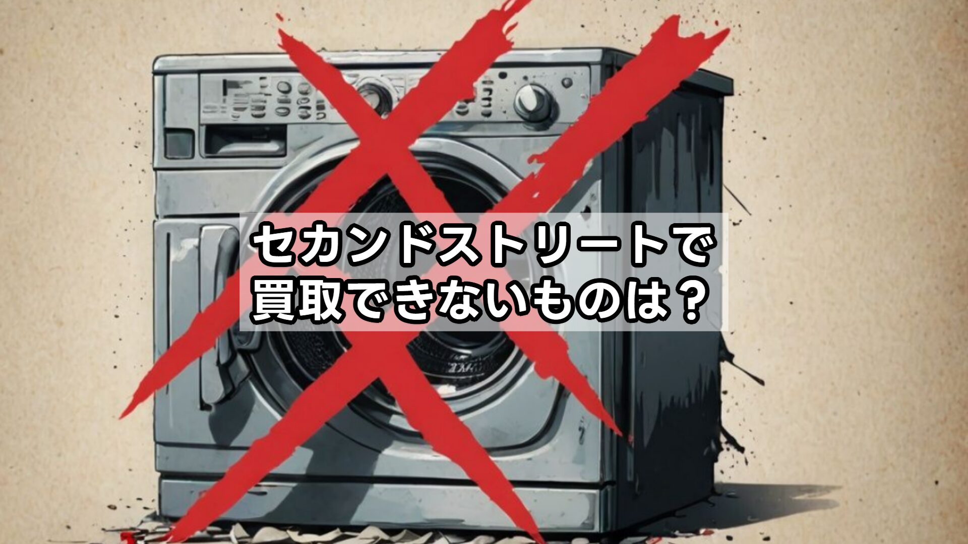 セカンドストリートで買取できないものは？