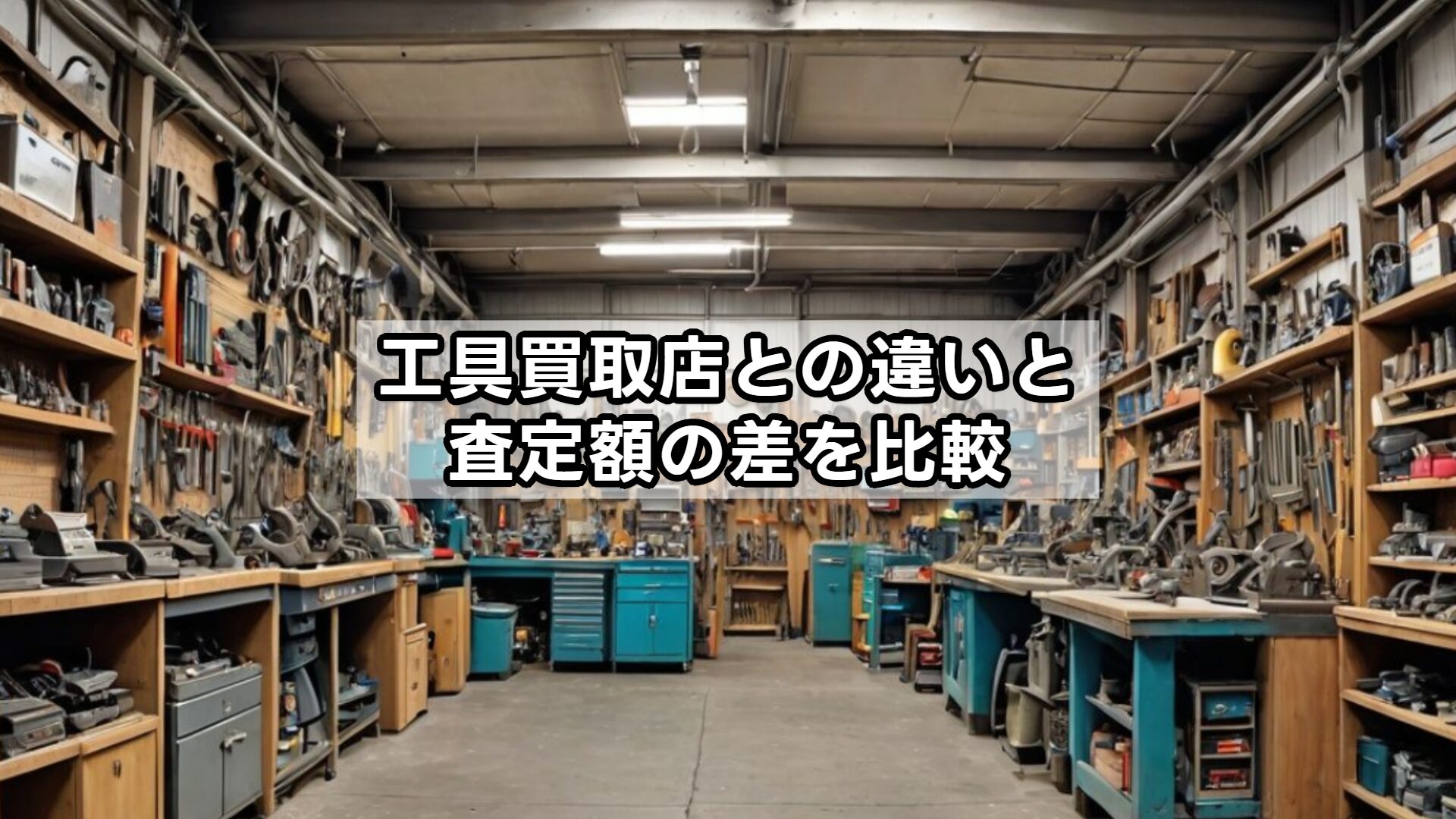 工具買取店との違いと査定額の差を比較