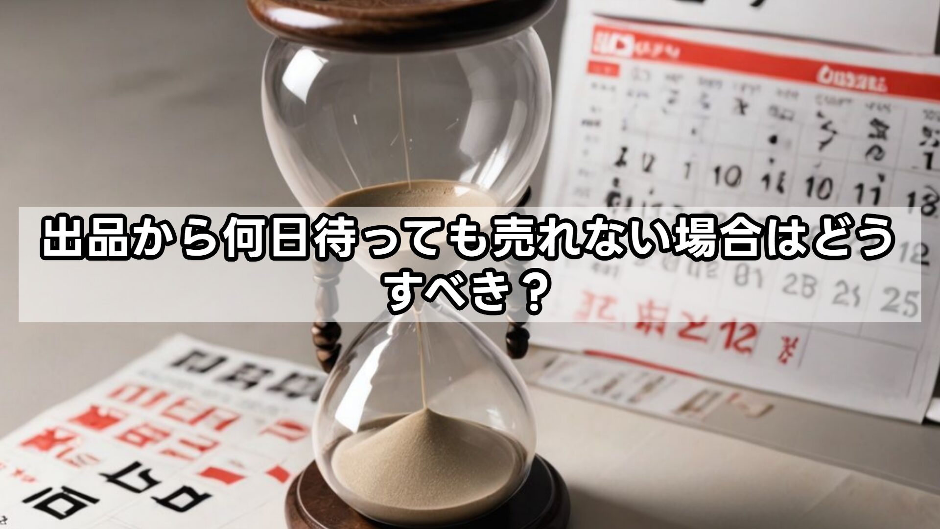 出品から何日待っても売れない場合はどうすべき?