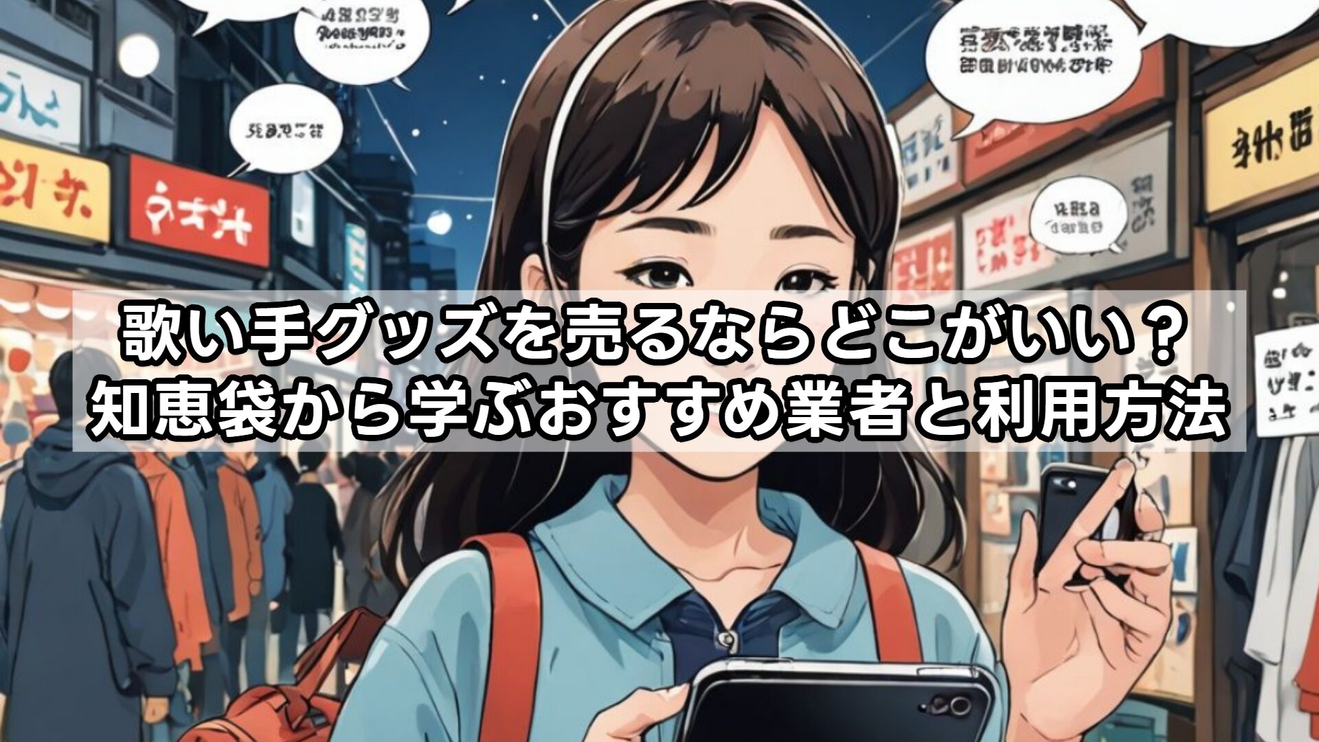 歌い手グッズを売るならどこがいい?知恵袋から学ぶおすすめ業者と利用方法