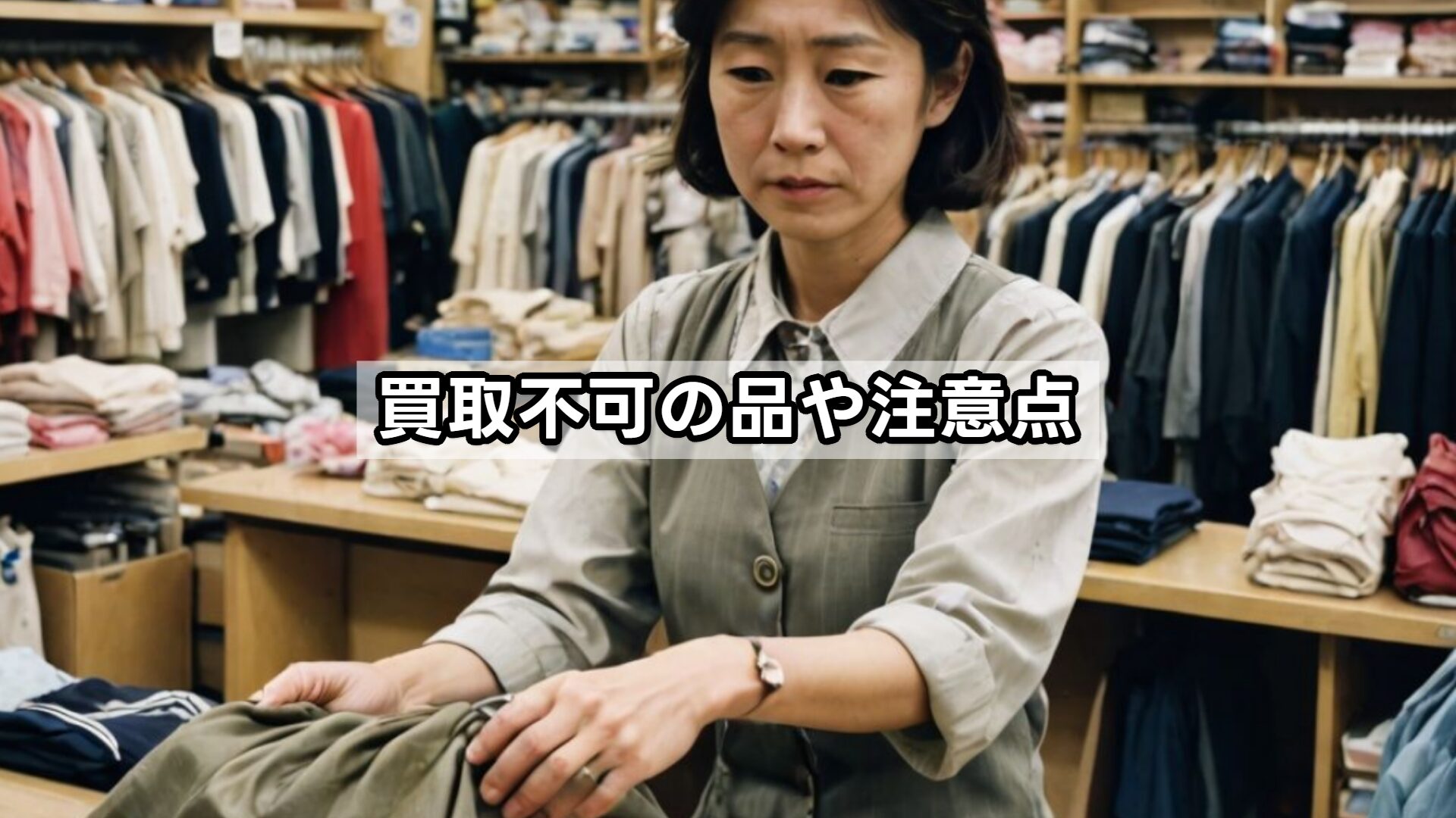 買取不可の品や注意点