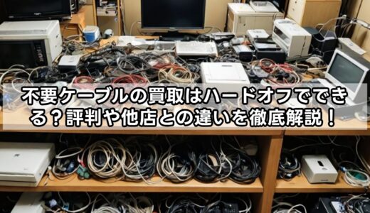 不要ケーブルの買取はハードオフでできる？評判や他店との違いを徹底解説！