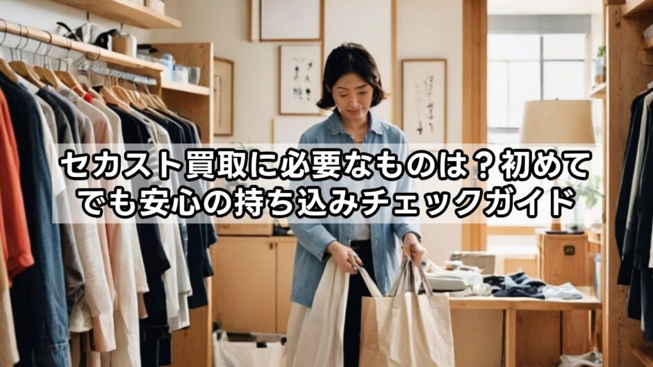 セカスト買取に必要なものは?初めてでも安心の持ち込みチェックガイド